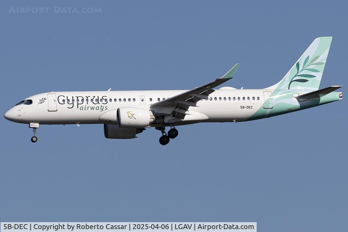 5B-DEC, 2019 Airbus A220-371 C/N 55059, Athens International Airport