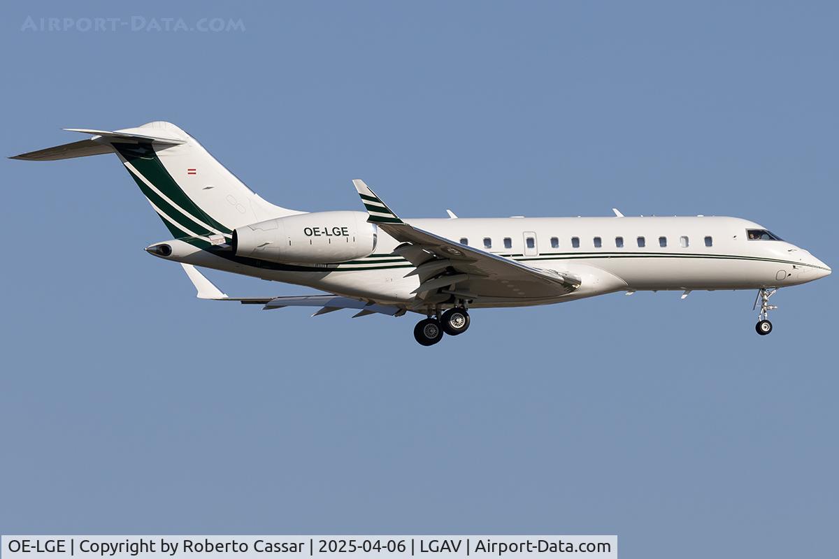 OE-LGE, 2013 Bombardier Global 5000 (BD-700-1A10) C/N 9584, Athens International Airport