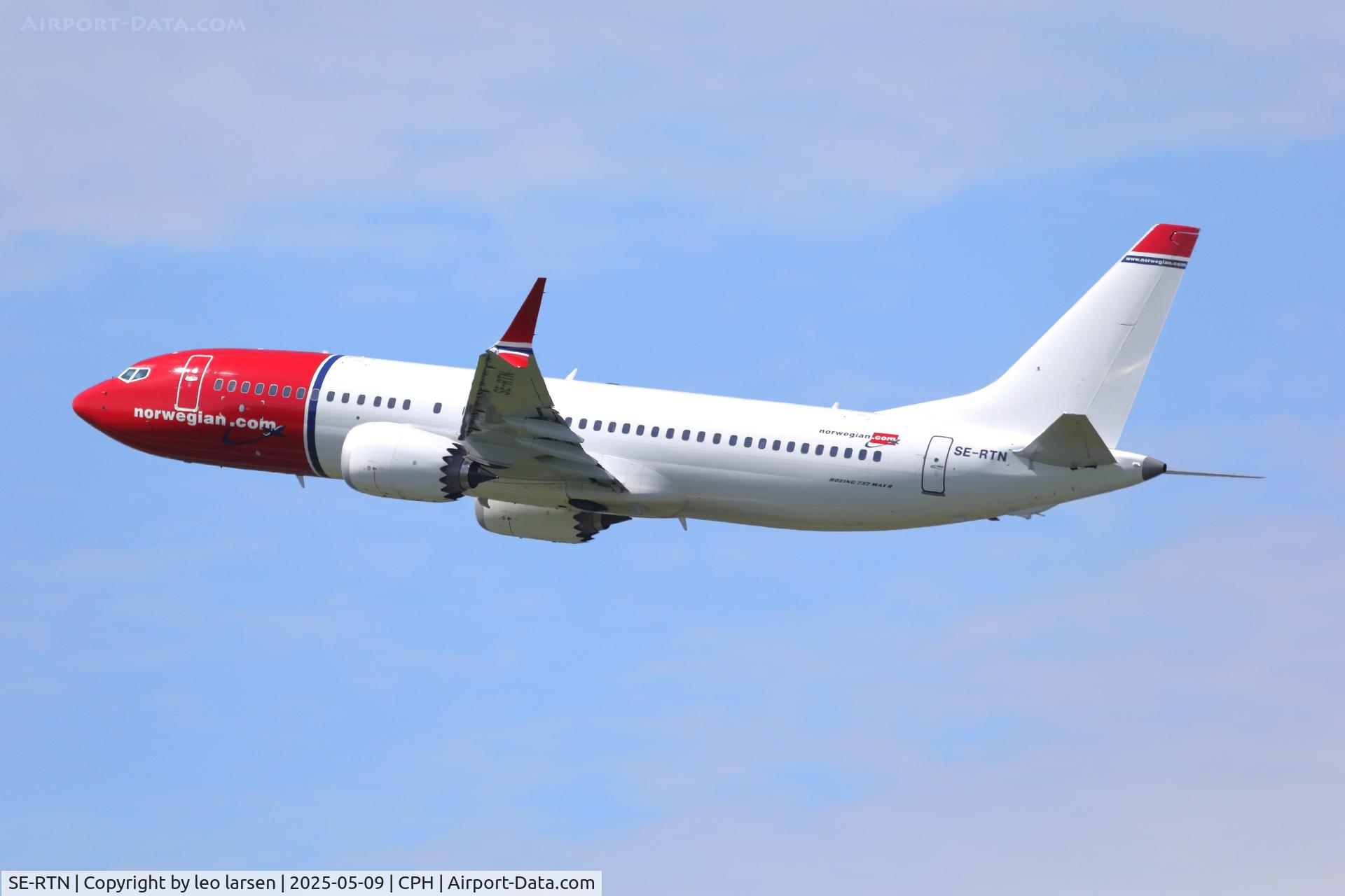SE-RTN, 2024 Boeing B-737-8 Max C/N 62907, Copenhagen 9.5.2025