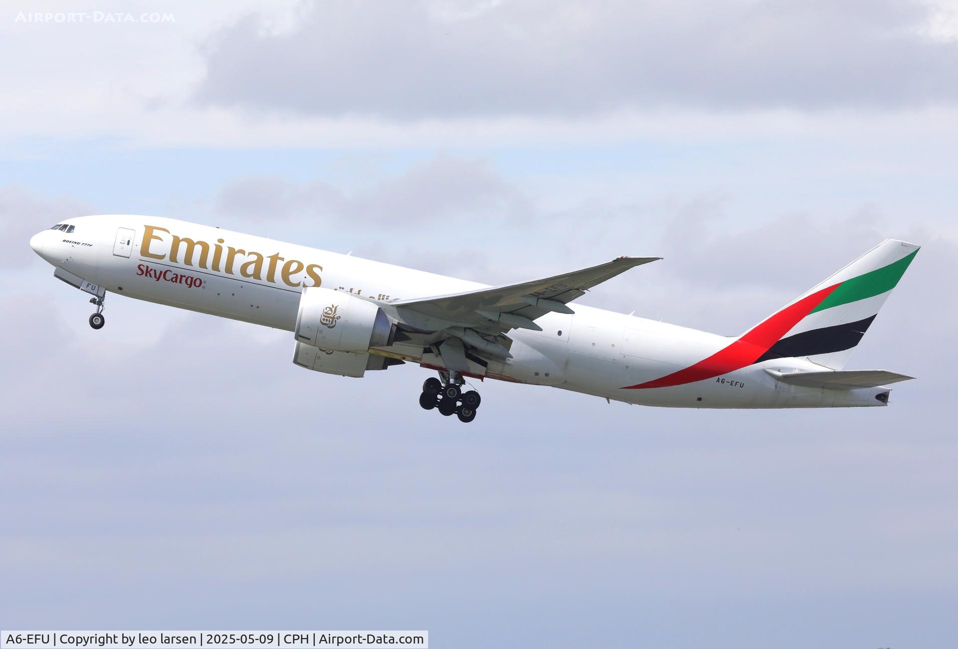 A6-EFU, 2022 Boeing 777-F C/N 67463, Copenhagen 9.5.2025