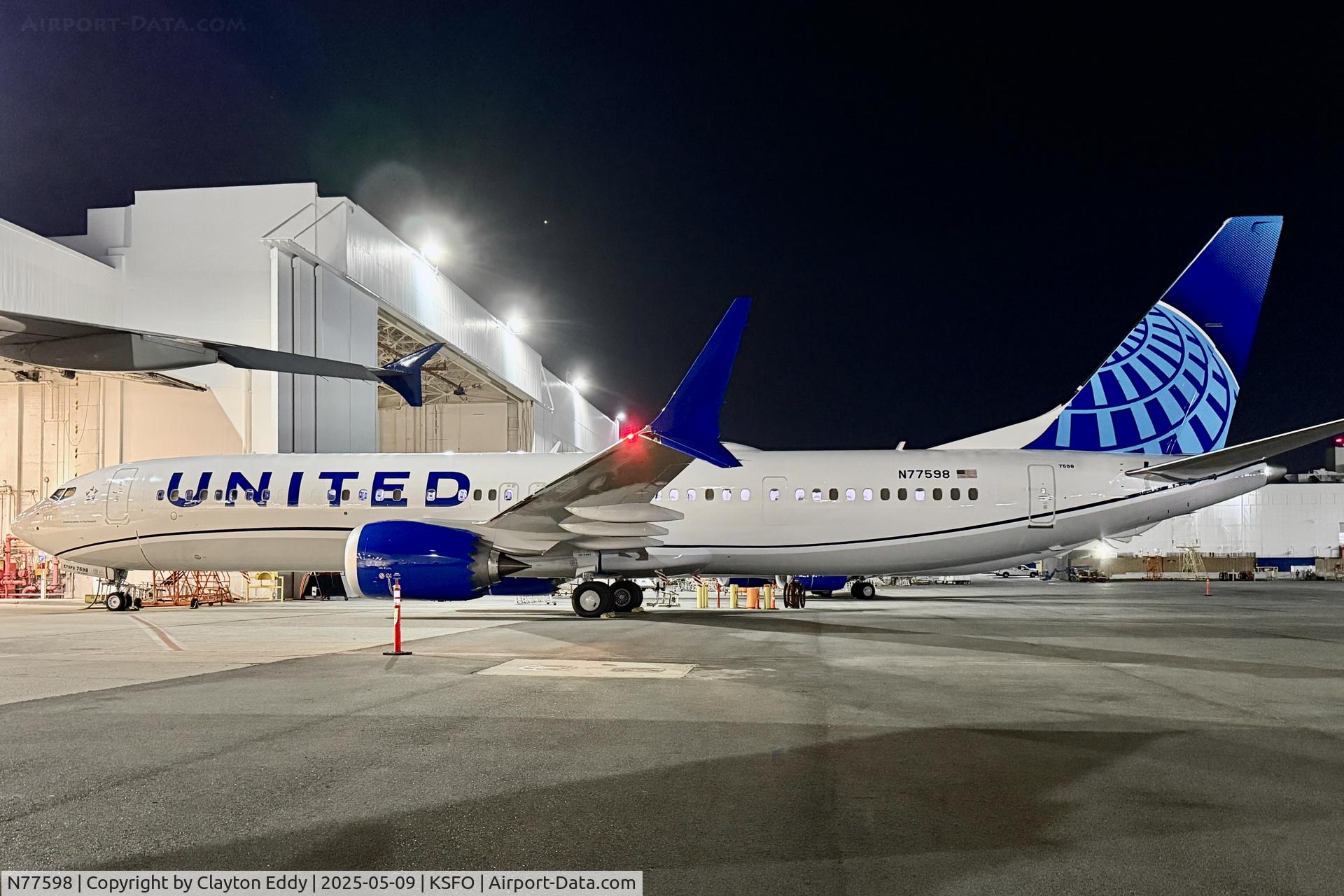 N77598, 2025 Boeing 737 MAX 9 C/N 43448, SFO 2025