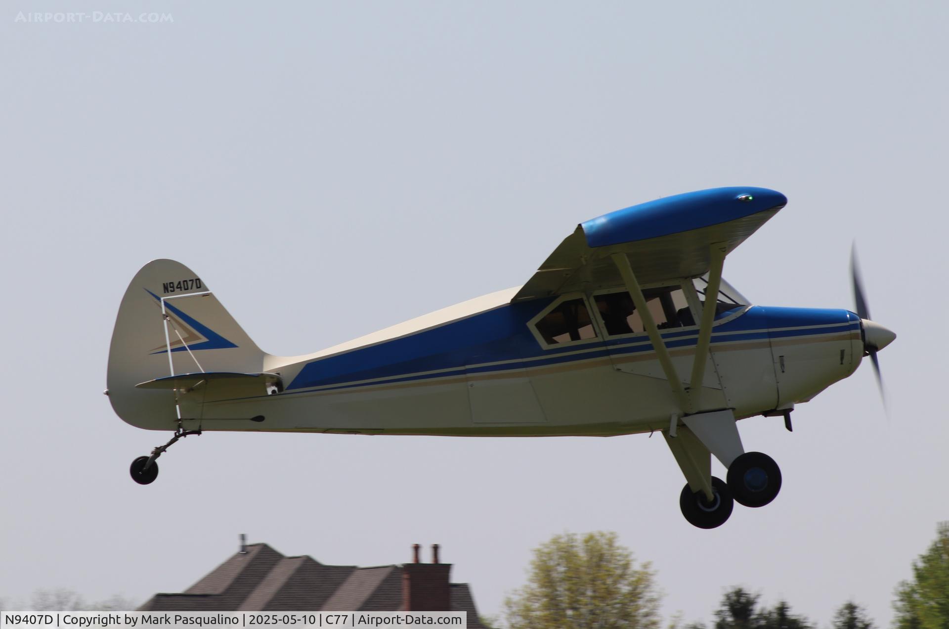 N9407D, 1958 Piper PA-22-150 C/N 22-6381, Piper PA-22-150
