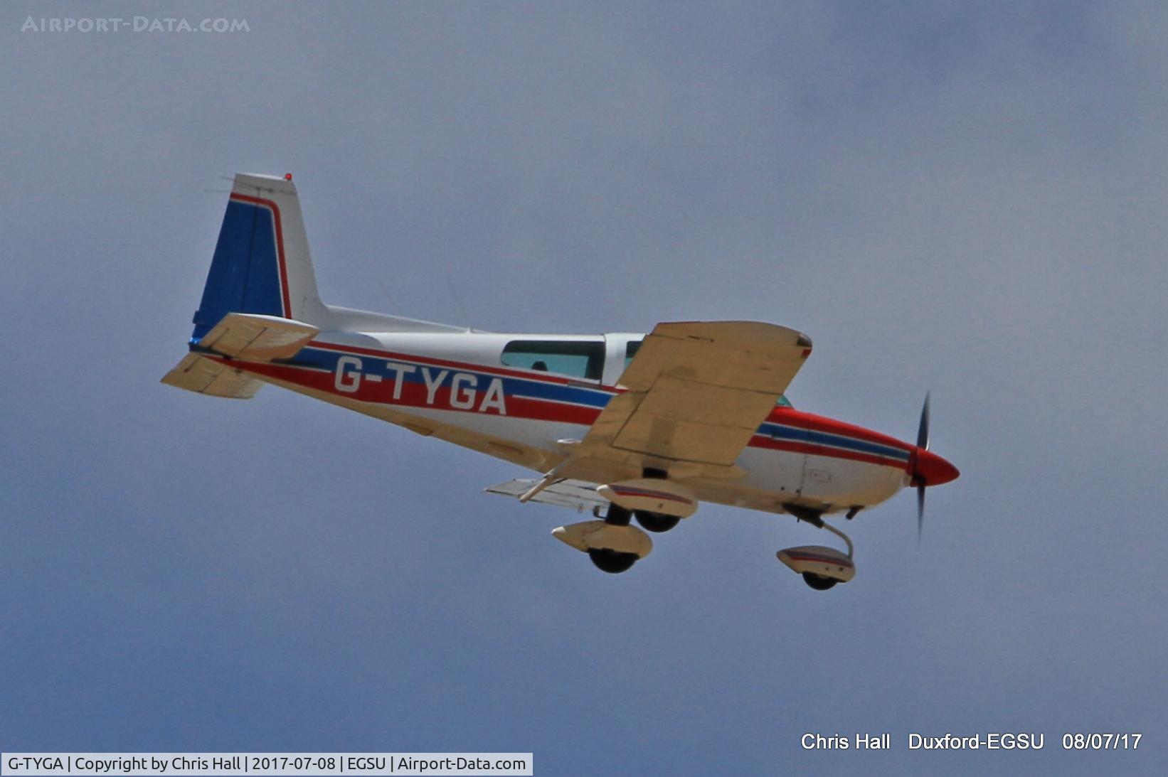 G-TYGA, 1979 Gulfstream American AA-5B Tiger C/N AA5B-1161, Duxford