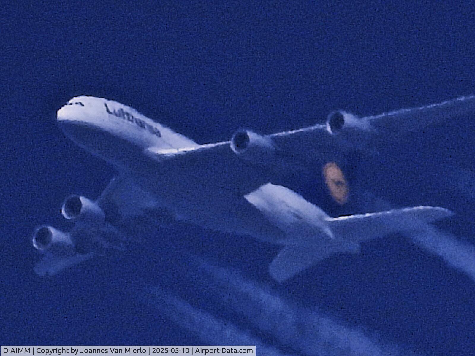 D-AIMM, 2014 Airbus A380-841 C/N 175, DLH414 MUC-IAD over Belgium
