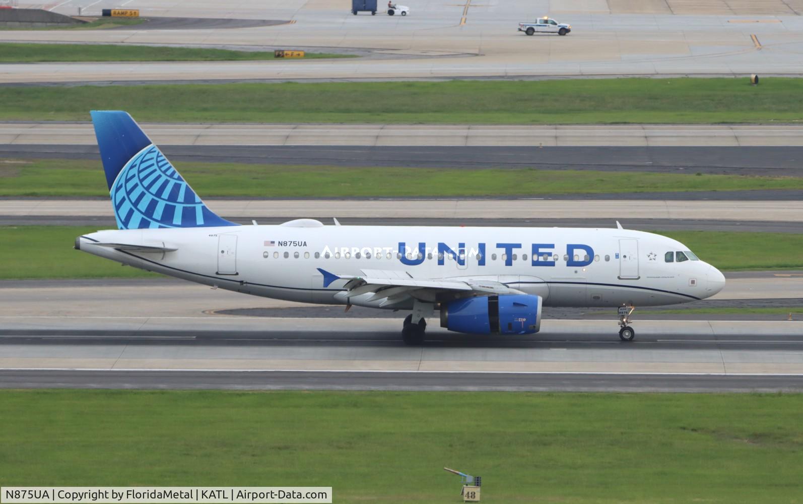 N875UA, 2004 Airbus A319-132 C/N 2200, UAL A319 nc zx ewr-atl