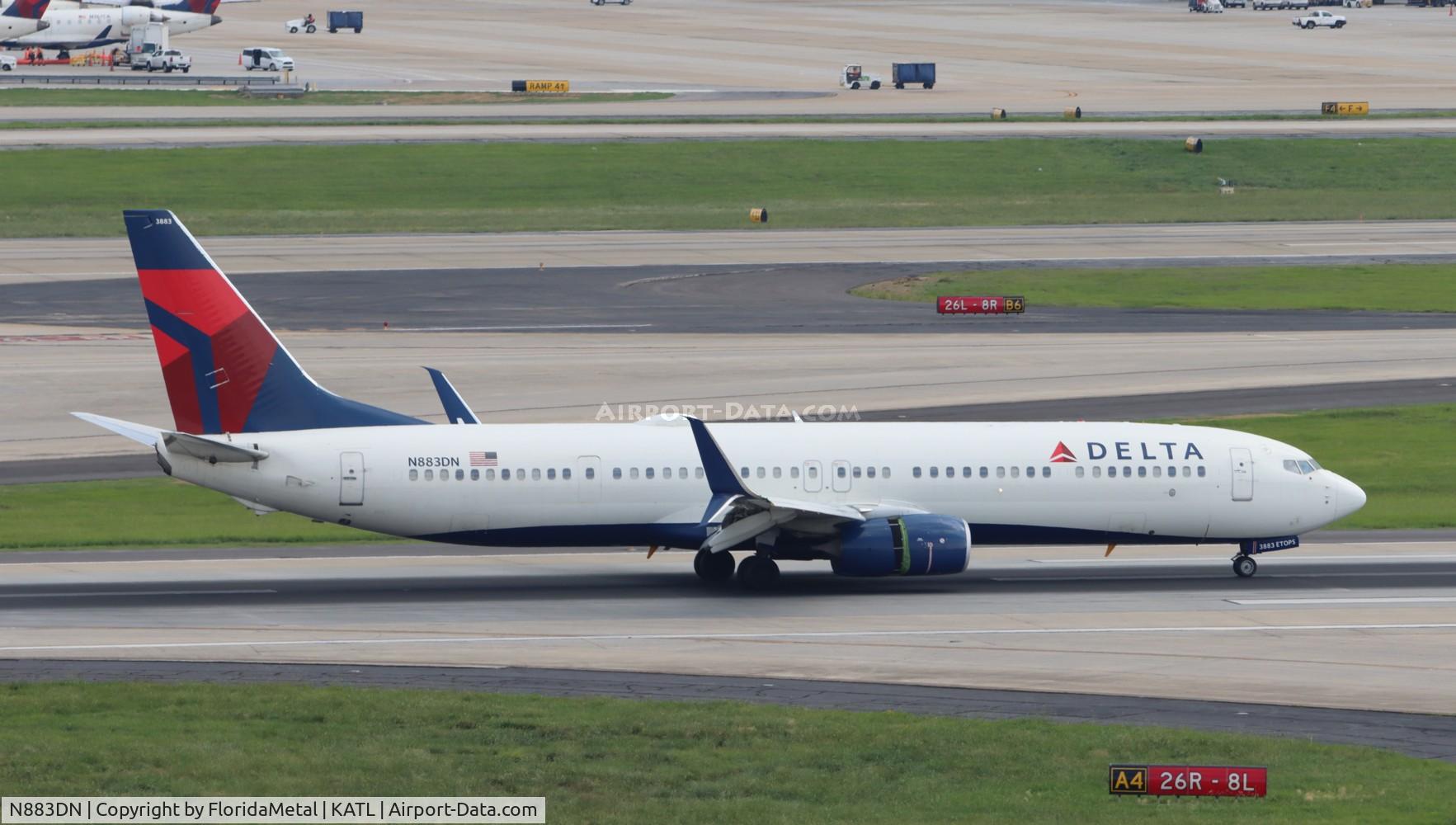 N883DN, 2017 Boeing 737-932/ER C/N 31993, DAL 739 zx bdl-atl