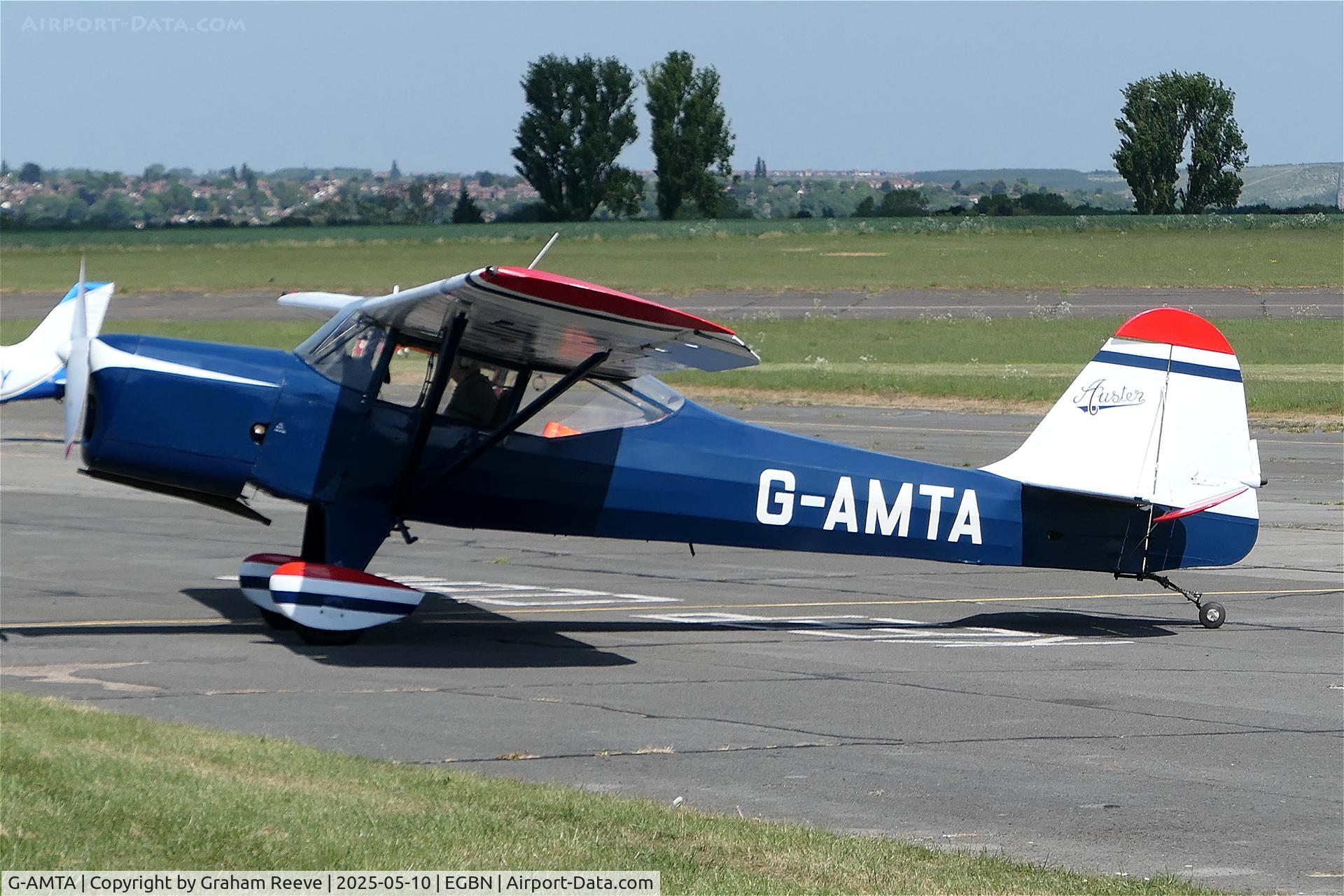 G-AMTA, 1952 Auster J-5F Aiglet Trainer C/N 2780, Departing from Tollerton.
