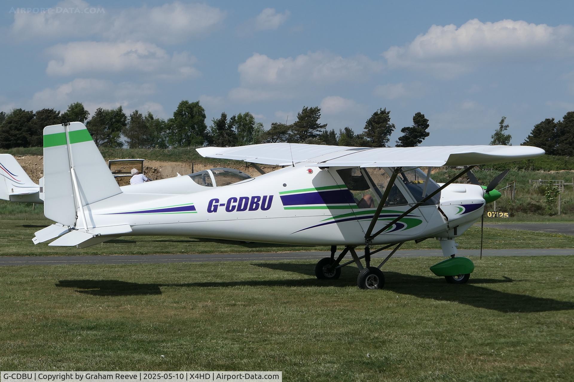 G-CDBU, 2004 Comco Ikarus C42 FB100 C/N 0411-6632, Parked at Crosland Moor.