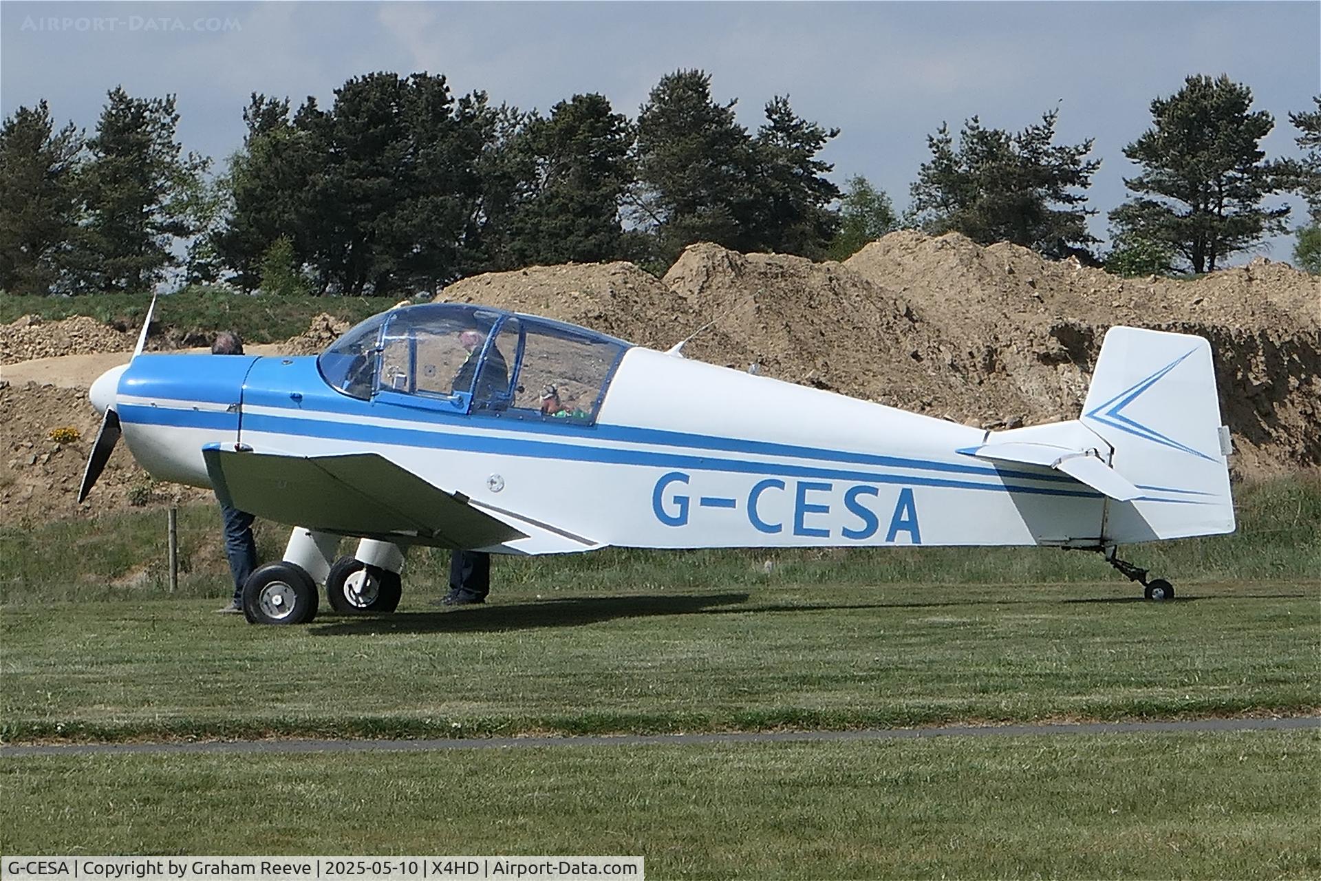G-CESA, 2009 Jodel DR-1050 Ambassadeur C/N PFA 304-13753, Parked at Crosland Moor.