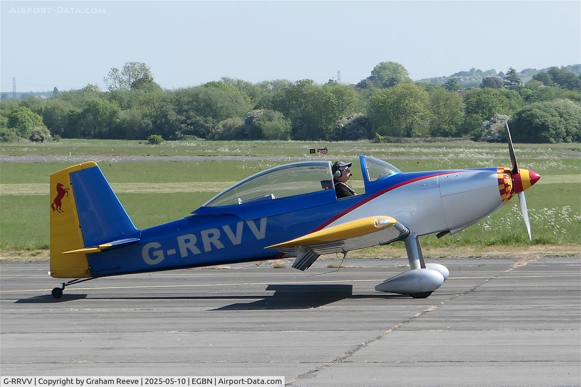 G-RRVV, 2006 Vans RV-8 C/N 82245, Just landed at Tollerton.