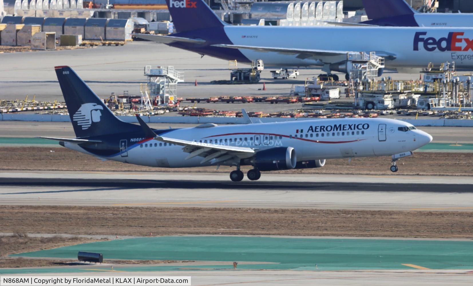 N868AM, 2022 Boeing 737-8 MAX C/N 65188, AMX 737-8 zx mex, mmmx-lax