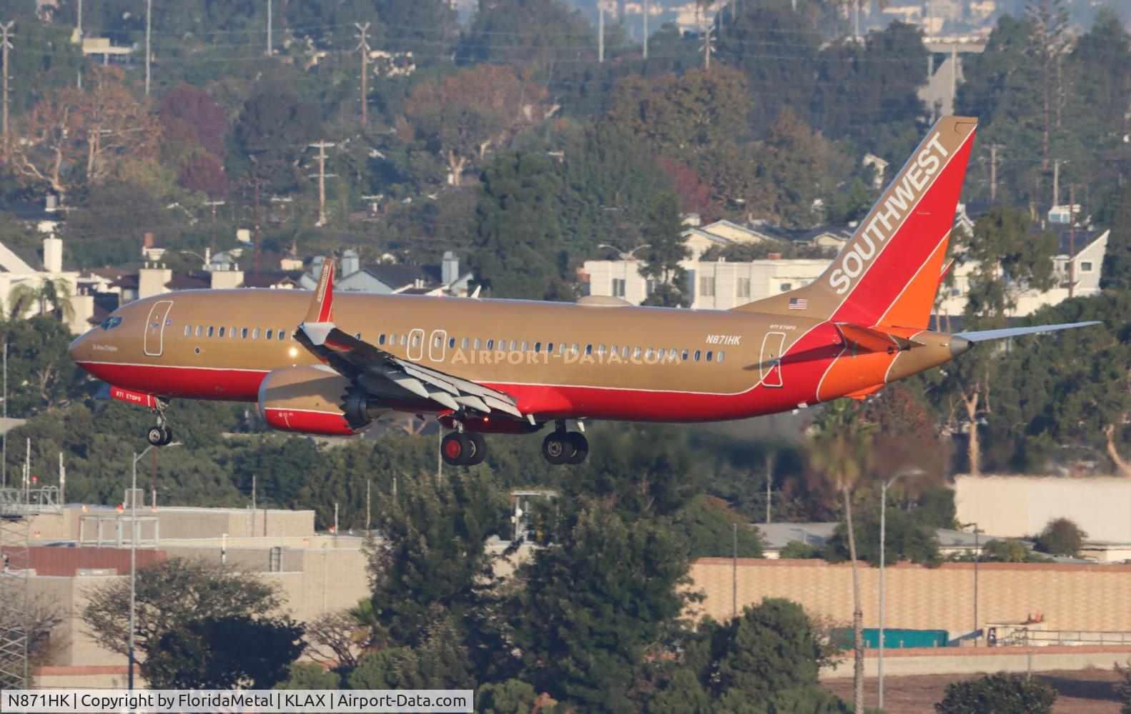 N871HK, 2022 Boeing 737-8 MAX C/N 67775, LAX 2024 zx 