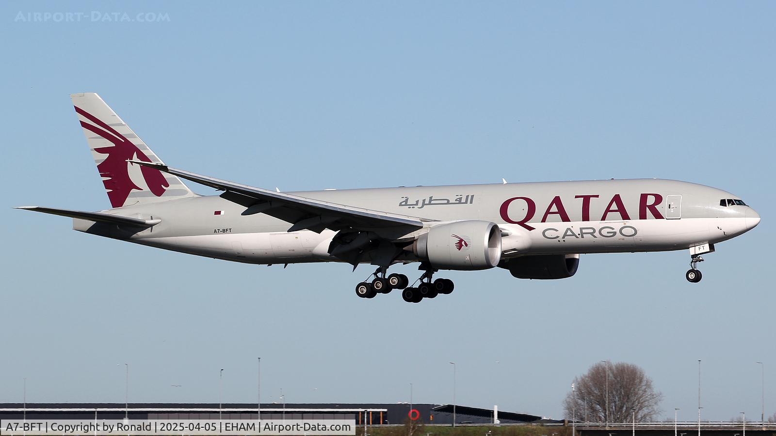 A7-BFT, 2019 Boeing 777-F C/N 66338, at eham