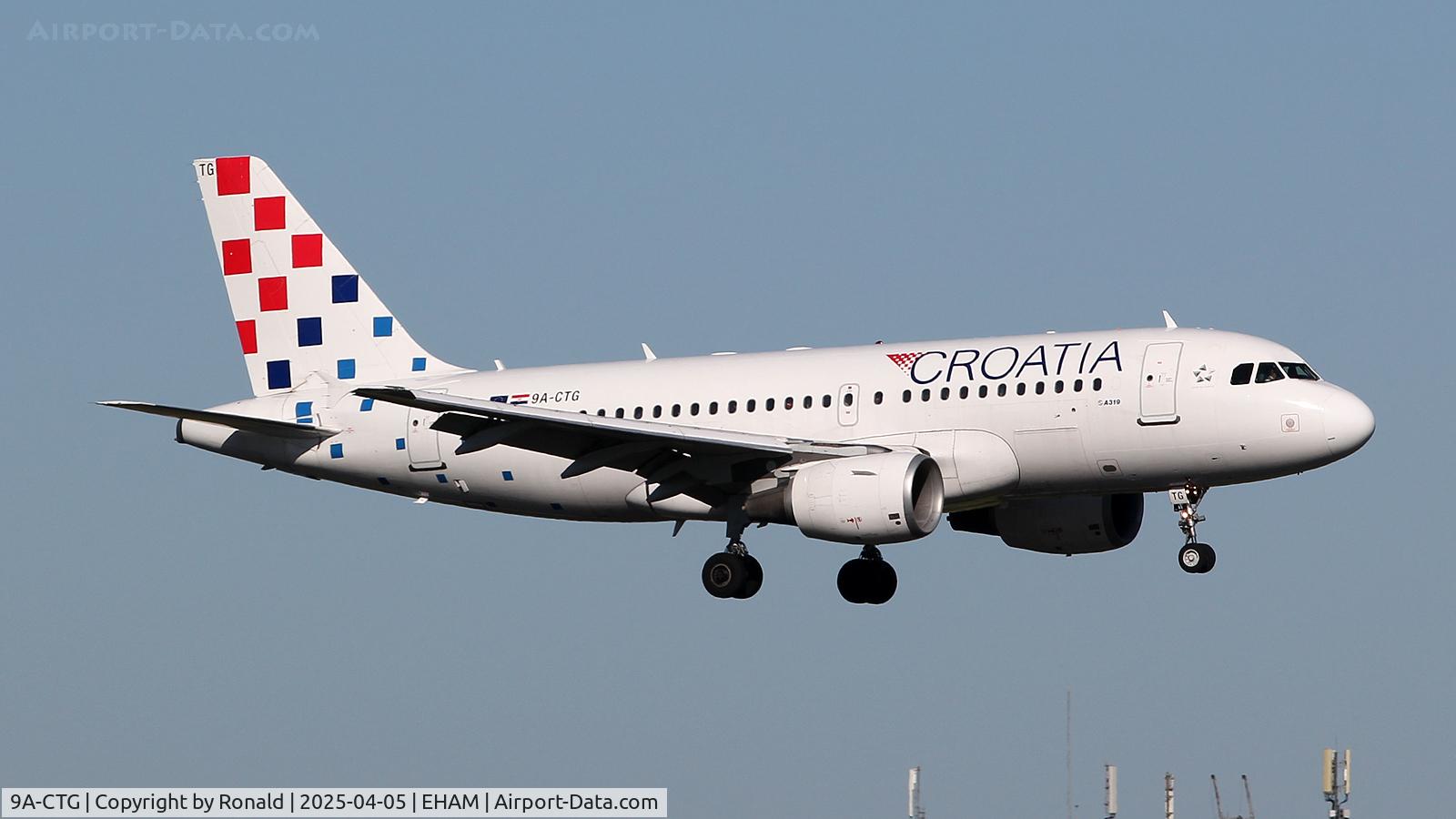 9A-CTG, 1998 Airbus A319-112 C/N 767, at eham