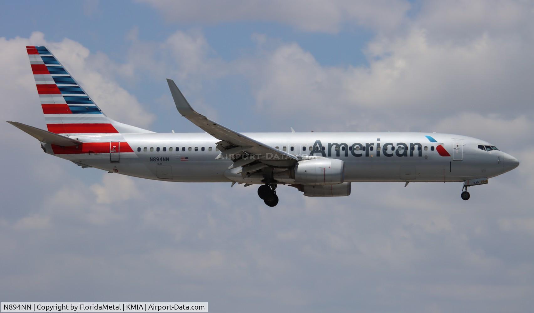 N894NN, 2012 Boeing 737-823 C/N 31147, AAL 738 zx gcm, mwcr-mia