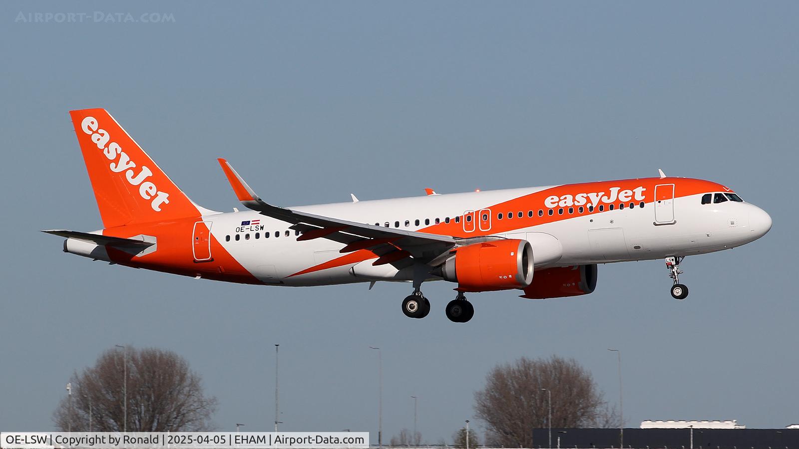 OE-LSW, 2024 Airbus A320-251N C/N 11989, at eham
