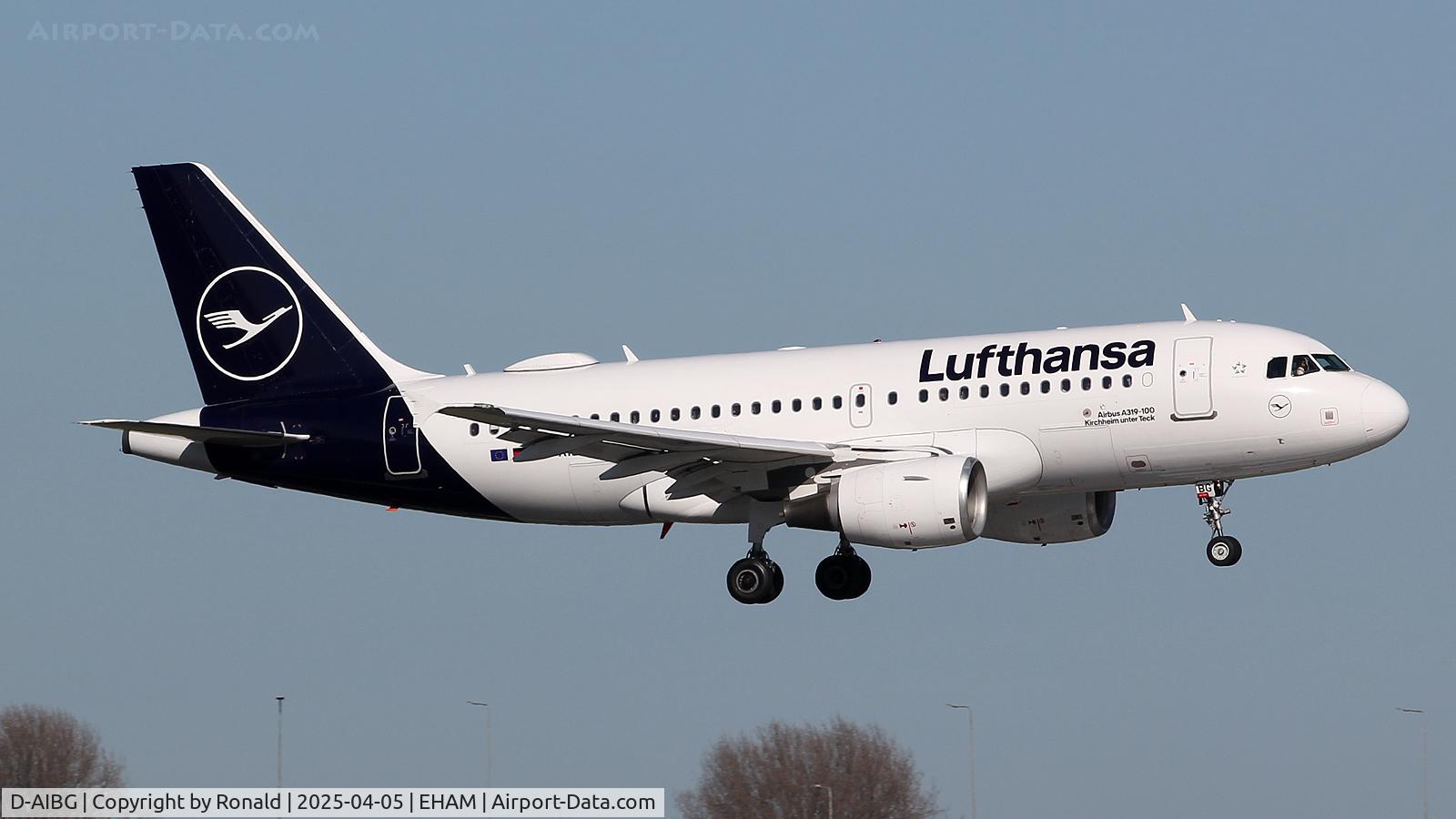 D-AIBG, 2011 Airbus A319-112 C/N 4841, at eham