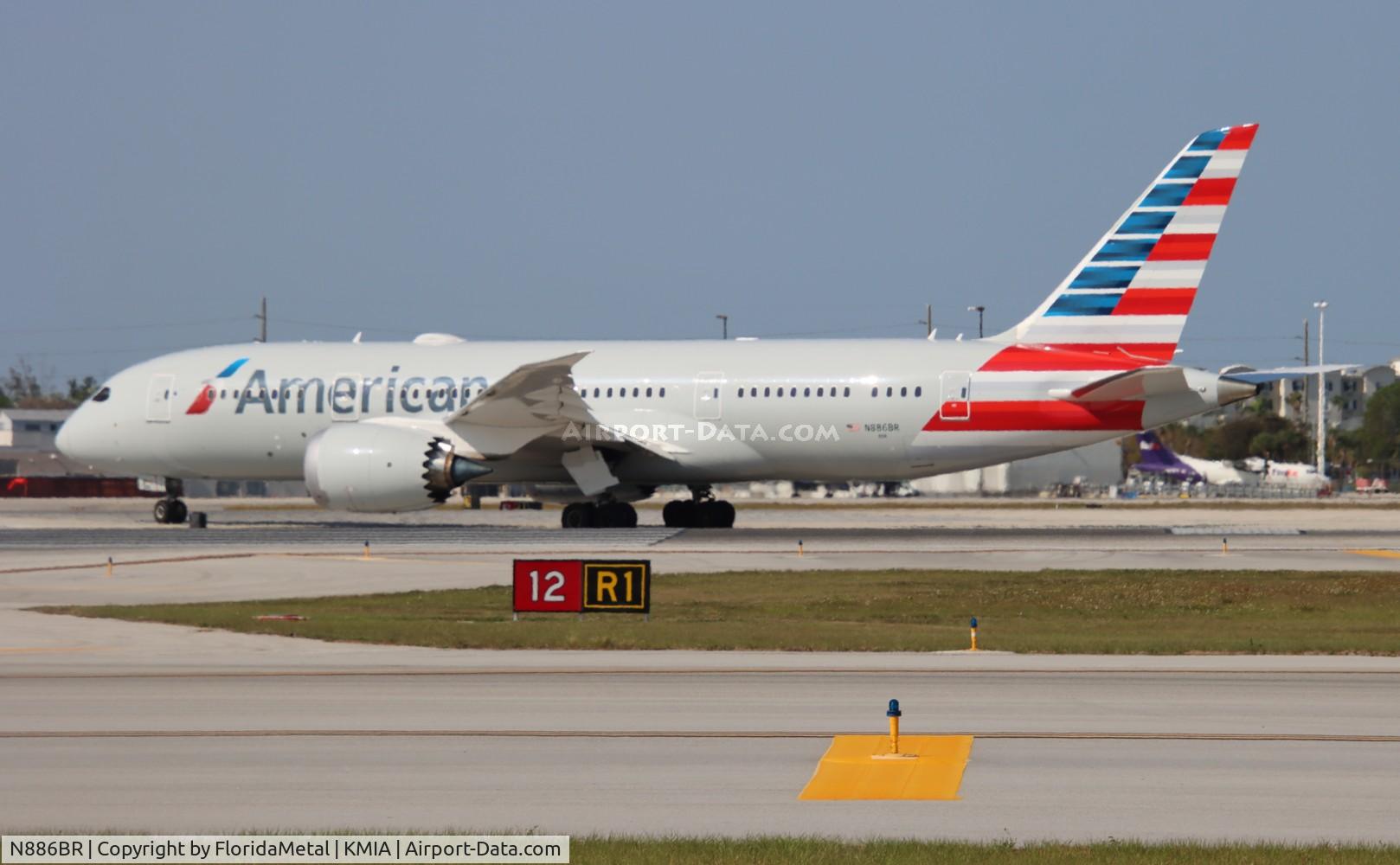 N886BR, 2023 Boeing 787-8 Dreamliner C/N 66006, AAL 788 zx mia-phl