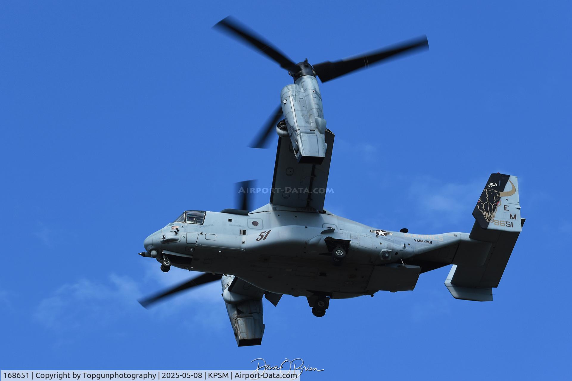 168651, Boeing MV-22B C/N D0306, ELVIS12 with nice tail art