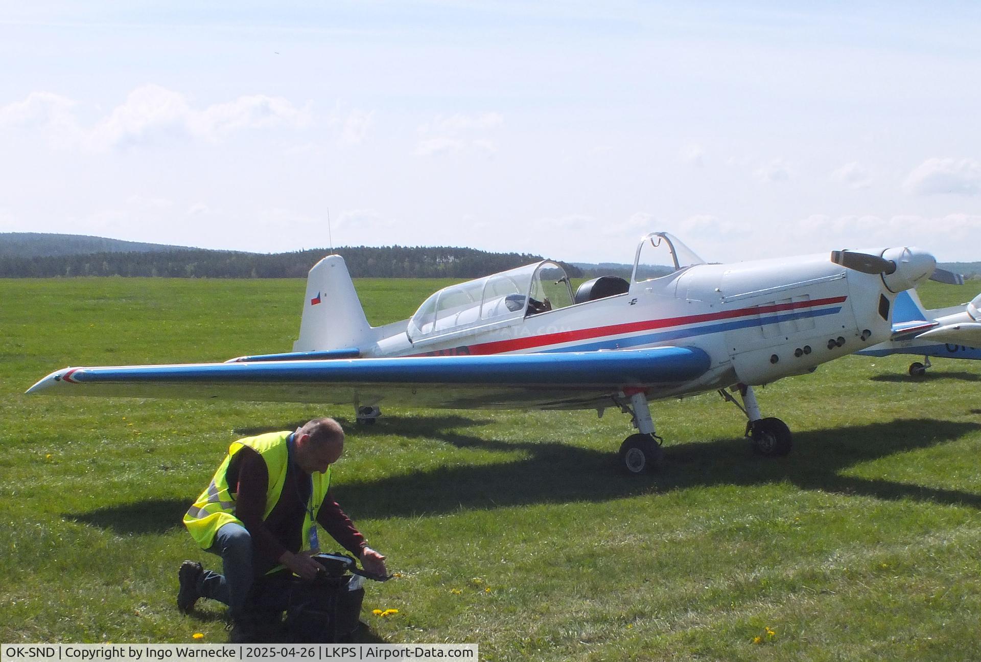 OK-SND, 1963 Zlín Z-526 Trener Master C/N 901, Zlin Z-526 Trener Master at the 2025 Plasy Den ve vzduchu airshow