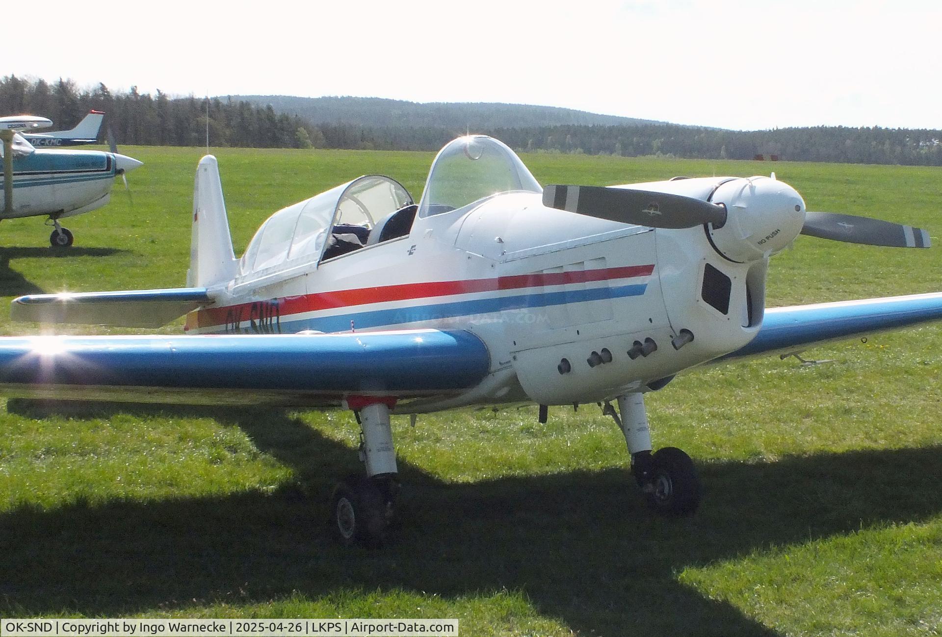 OK-SND, 1963 Zlín Z-526 Trener Master C/N 901, Zlin Z-526 Trener Master at the 2025 Plasy Den ve vzduchu airshow