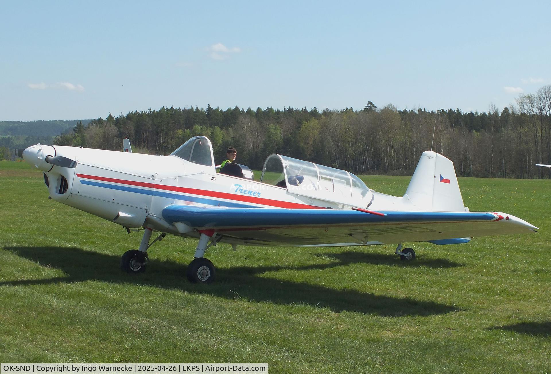 OK-SND, 1963 Zlín Z-526 Trener Master C/N 901, Zlin Z-526 Trener Master at the 2025 Plasy Den ve vzduchu airshow