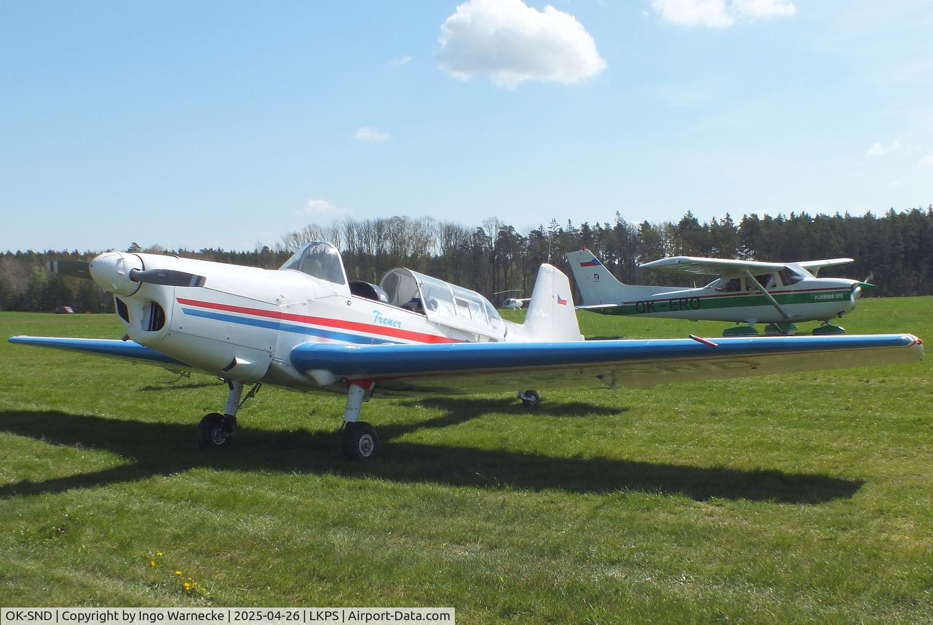 OK-SND, 1963 Zlín Z-526 Trener Master C/N 901, Zlin Z-526 Trener Master at the 2025 Plasy Den ve vzduchu airshow