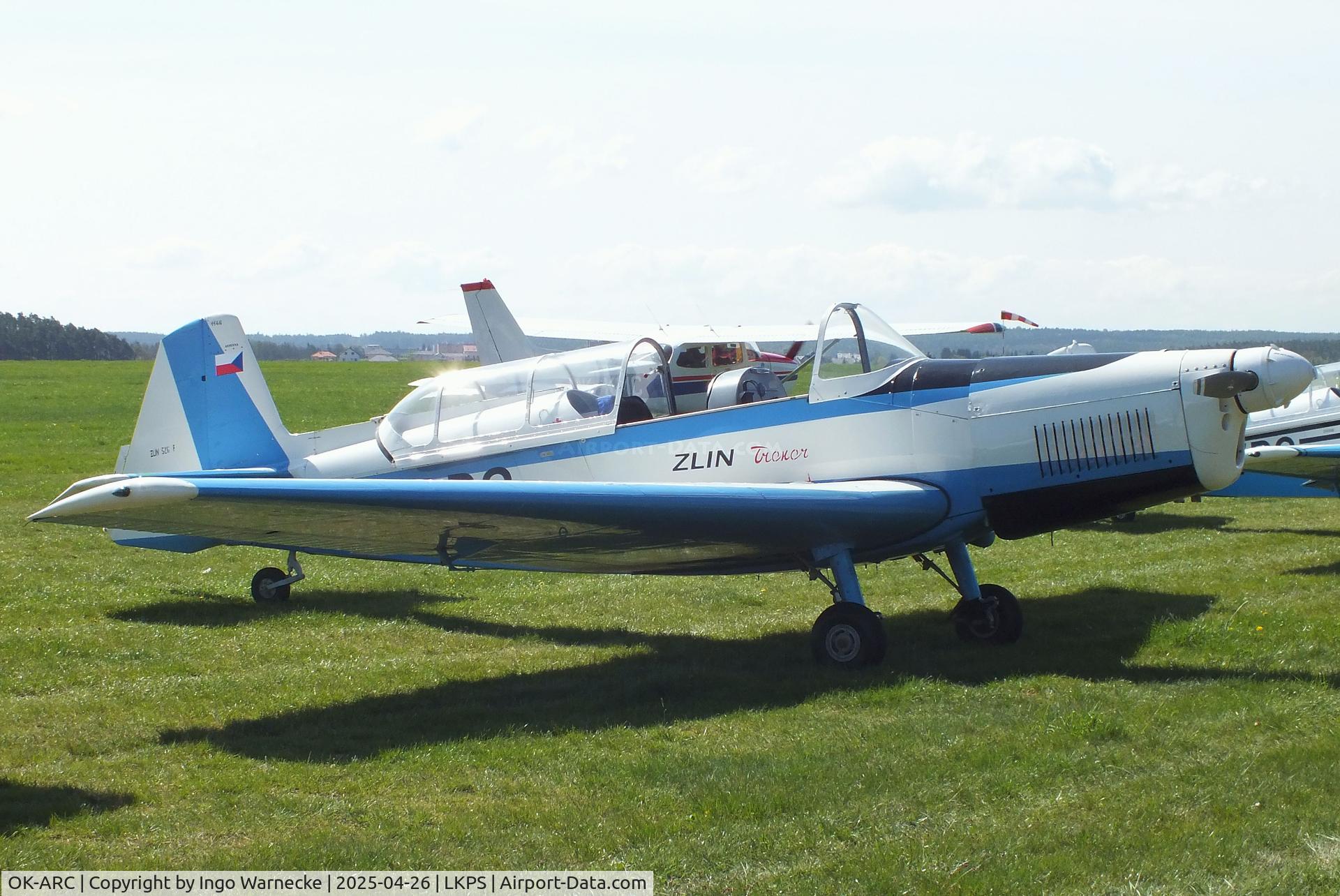 OK-ARC, 1970 Zlin Z-526F Trener Master C/N 1146, Zlin Z-526F Trener Master at the 2025 Plasy Den ve vzduchu airshow