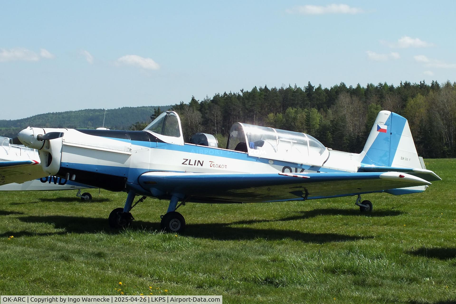 OK-ARC, 1970 Zlin Z-526F Trener Master C/N 1146, Zlin Z-526F Trener Master at the 2025 Plasy Den ve vzduchu airshow
