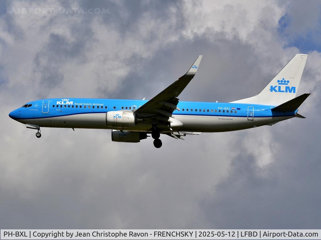 PH-BXL, 2000 Boeing 737-8K2 C/N 30359, Amsterdam (AMS)	Bordeaux (BOD)	KL1441