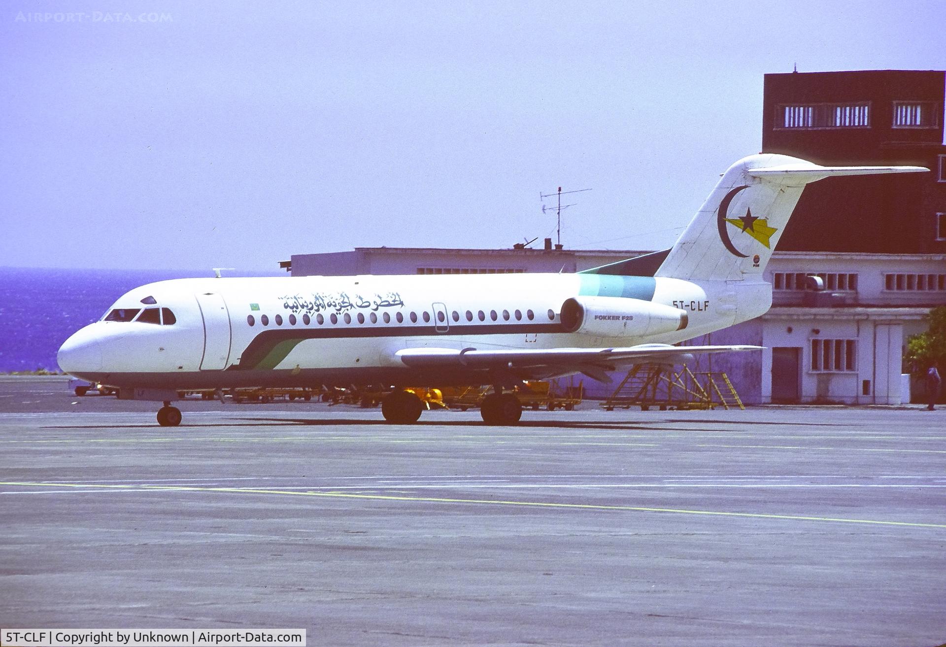 5T-CLF, 1975 Fokker F-28-4000 Fellowship C/N 11092, Unkrown