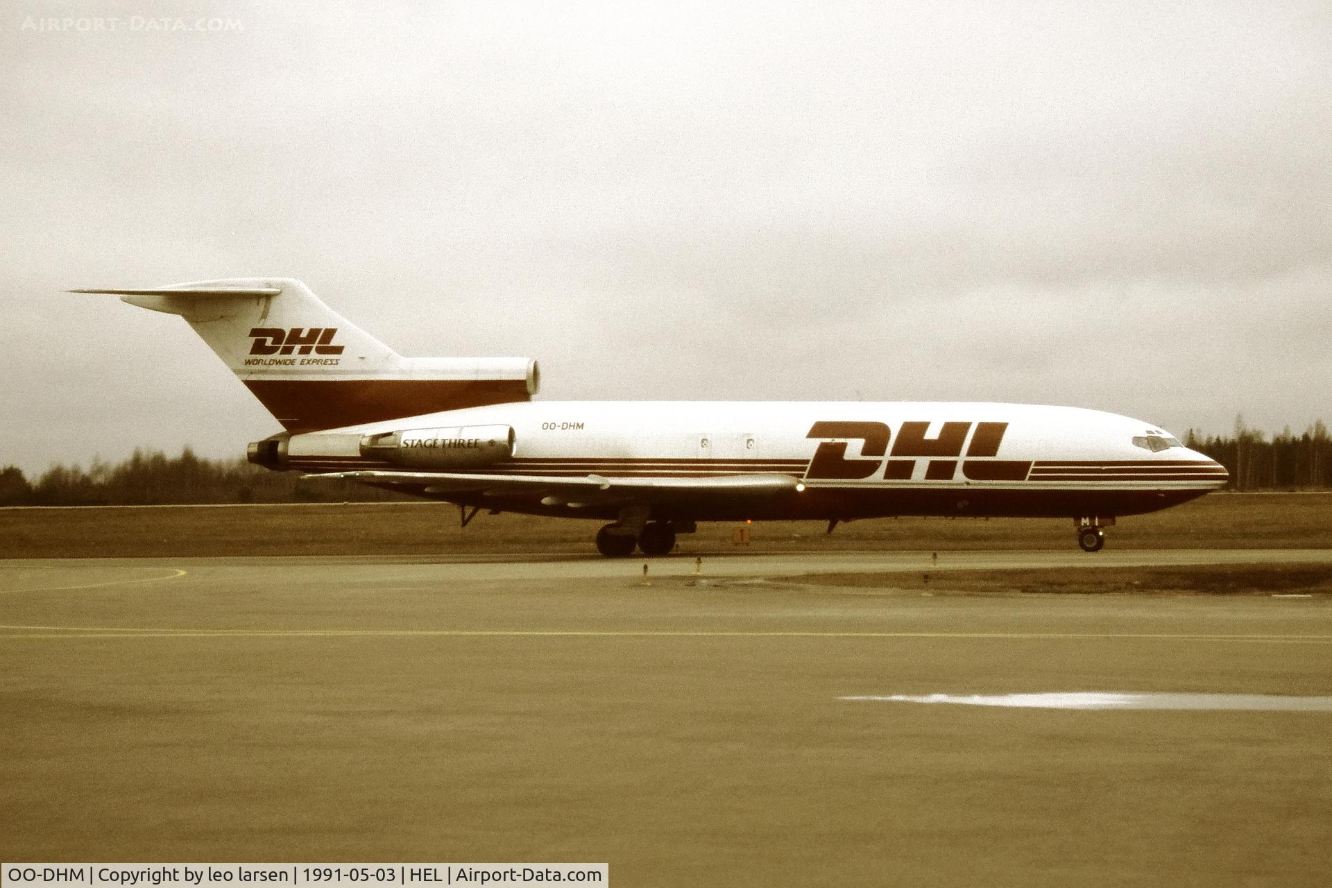 OO-DHM, 1969 Boeing 727-31(F) C/N 20114, Helsinki 3.5.1991