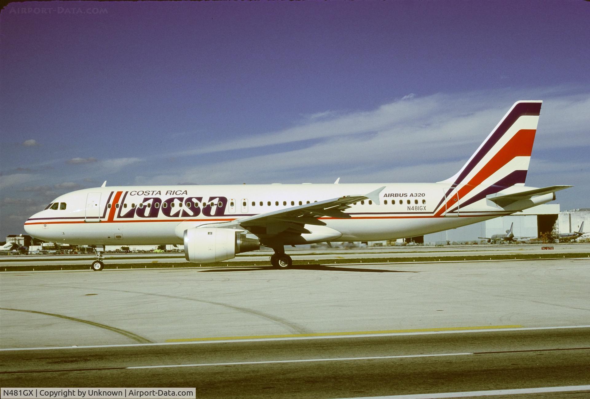 N481GX, 1990 Airbus A320-211 C/N 131, Unknown