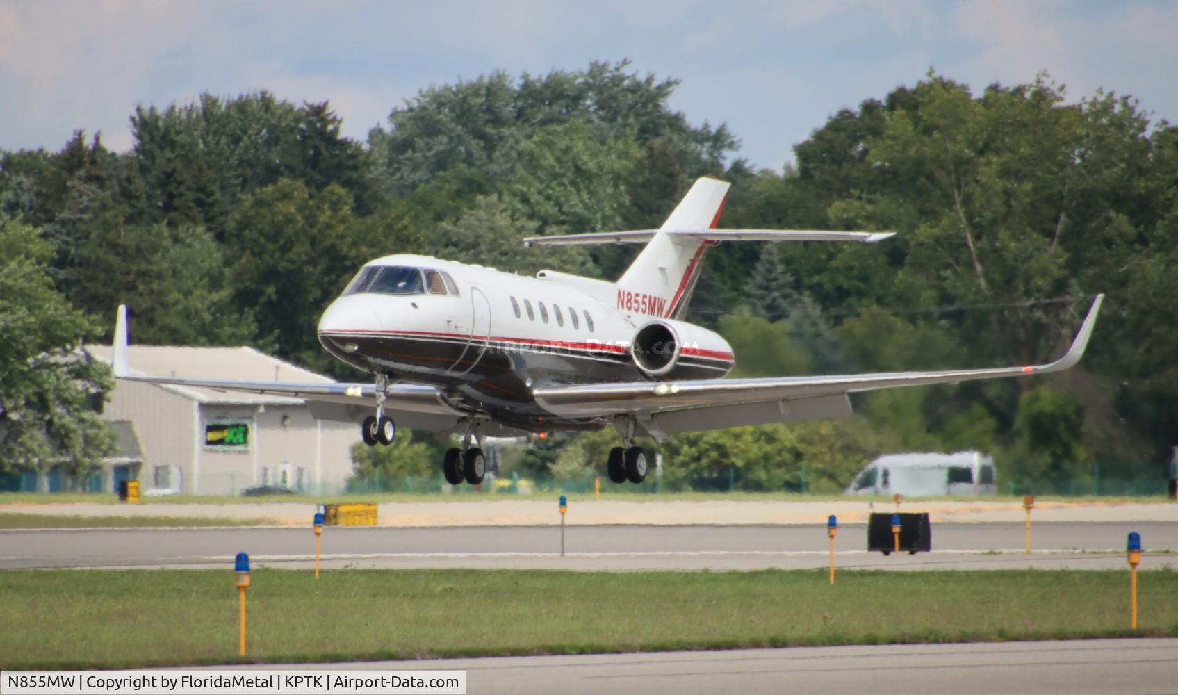 N855MW, 1993 British Aerospace BAe.125 Series 800A C/N 258241, Hawker 800 zx jwn-ptk