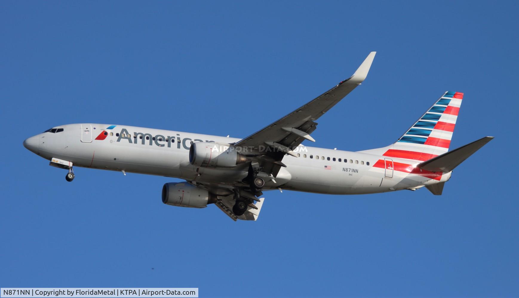 N871NN, 2011 Boeing 737-823 C/N 31127, AAL 738 zx mia-tpa