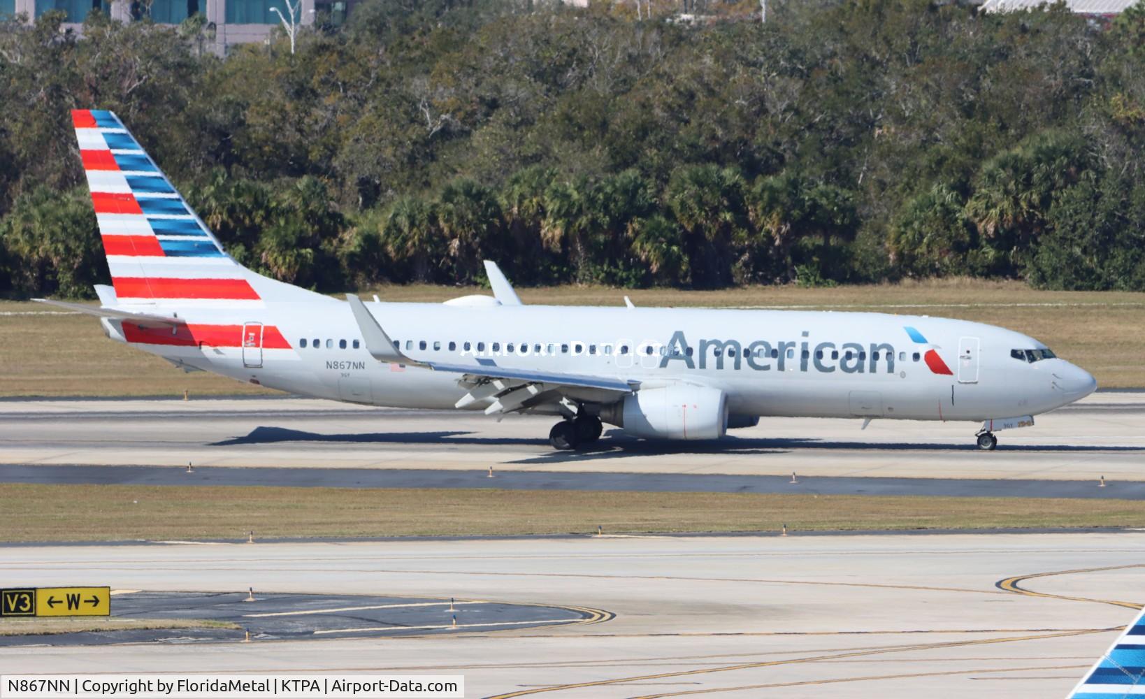 N867NN, 2011 Boeing 737-823 C/N 40762, AAL 738 zx ord-tpa