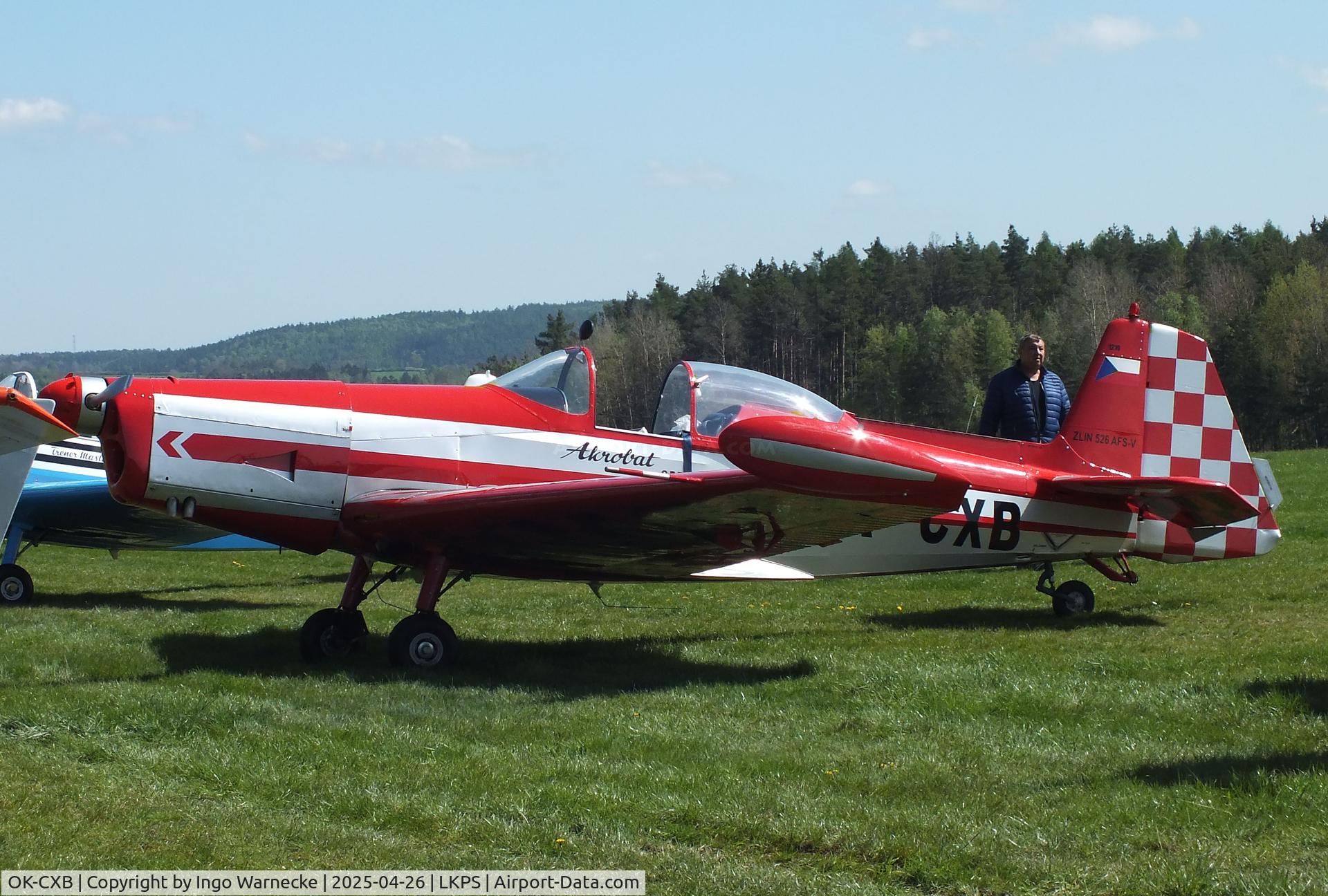 OK-CXB, 1972 Zlin Z-526AFS-V C/N 1219, Zlin Z-526AFS-V Akrobat Special at the 2025 Plasy Den ve vzduchu airshow