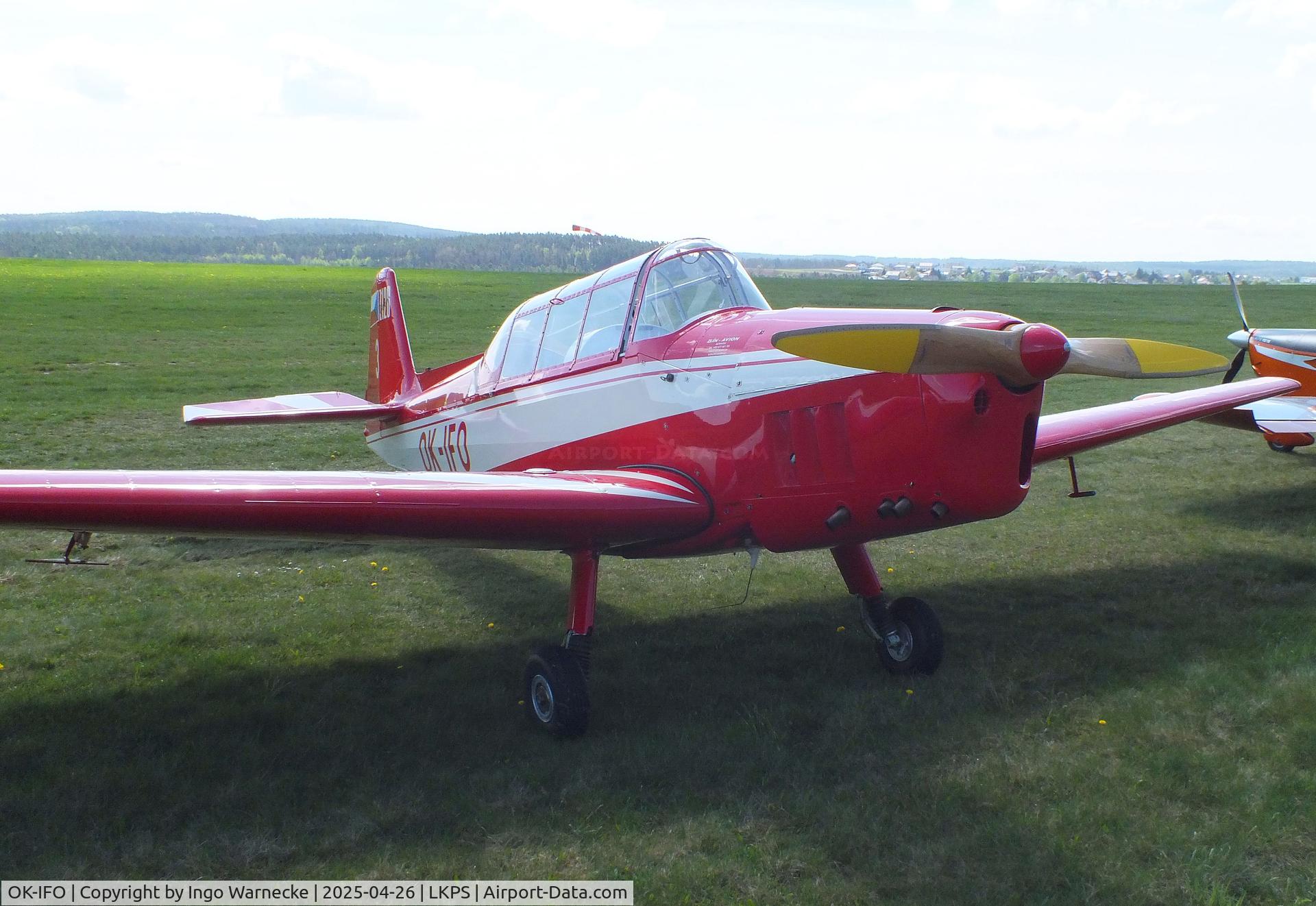 OK-IFO, Moravan Zlin Z126 Trener 2 C/N 755, Zlin Z-126 Trener 2 at the 2025 Plasy Den ve vzduchu airshow
