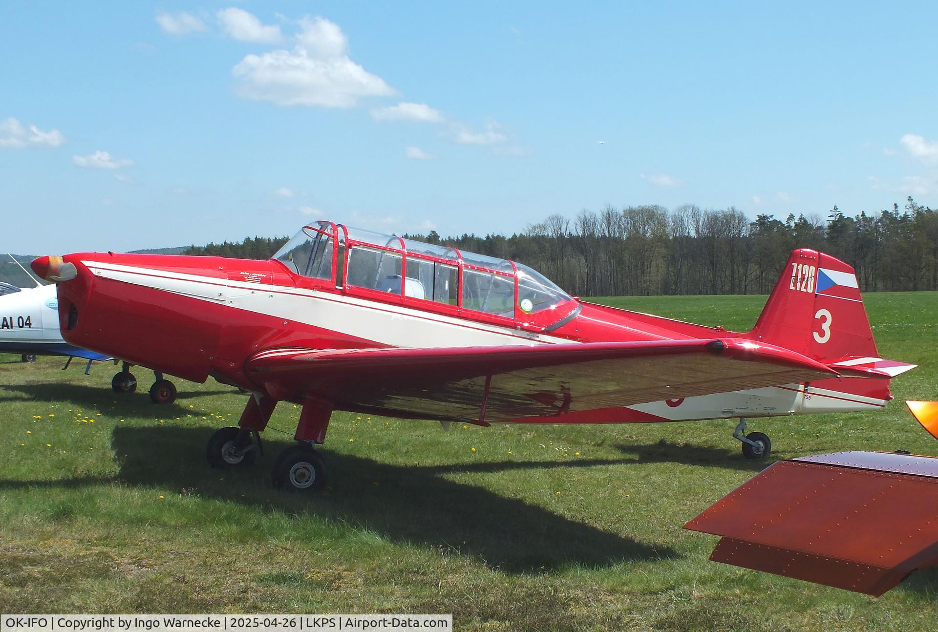 OK-IFO, Moravan Zlin Z126 Trener 2 C/N 755, Zlin Z-126 Trener 2 at the 2025 Plasy Den ve vzduchu airshow