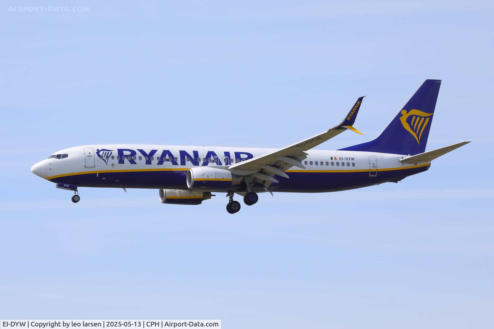 EI-DYW, 2008 Boeing 737-8AS C/N 33635, Copenhagen 13.5.2025