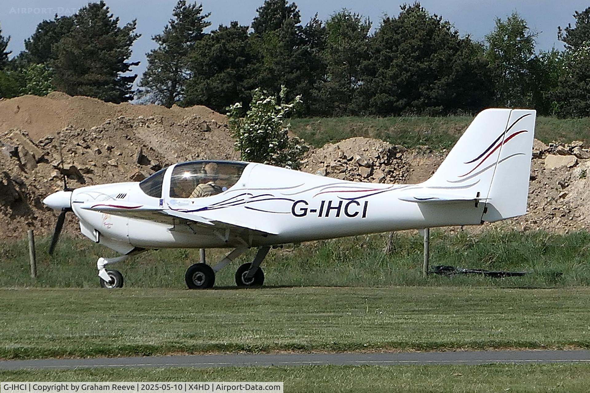 G-IHCI, 2005 Europa Tri Gear C/N PFA 247-12783, Departing from Crosland Moor.
