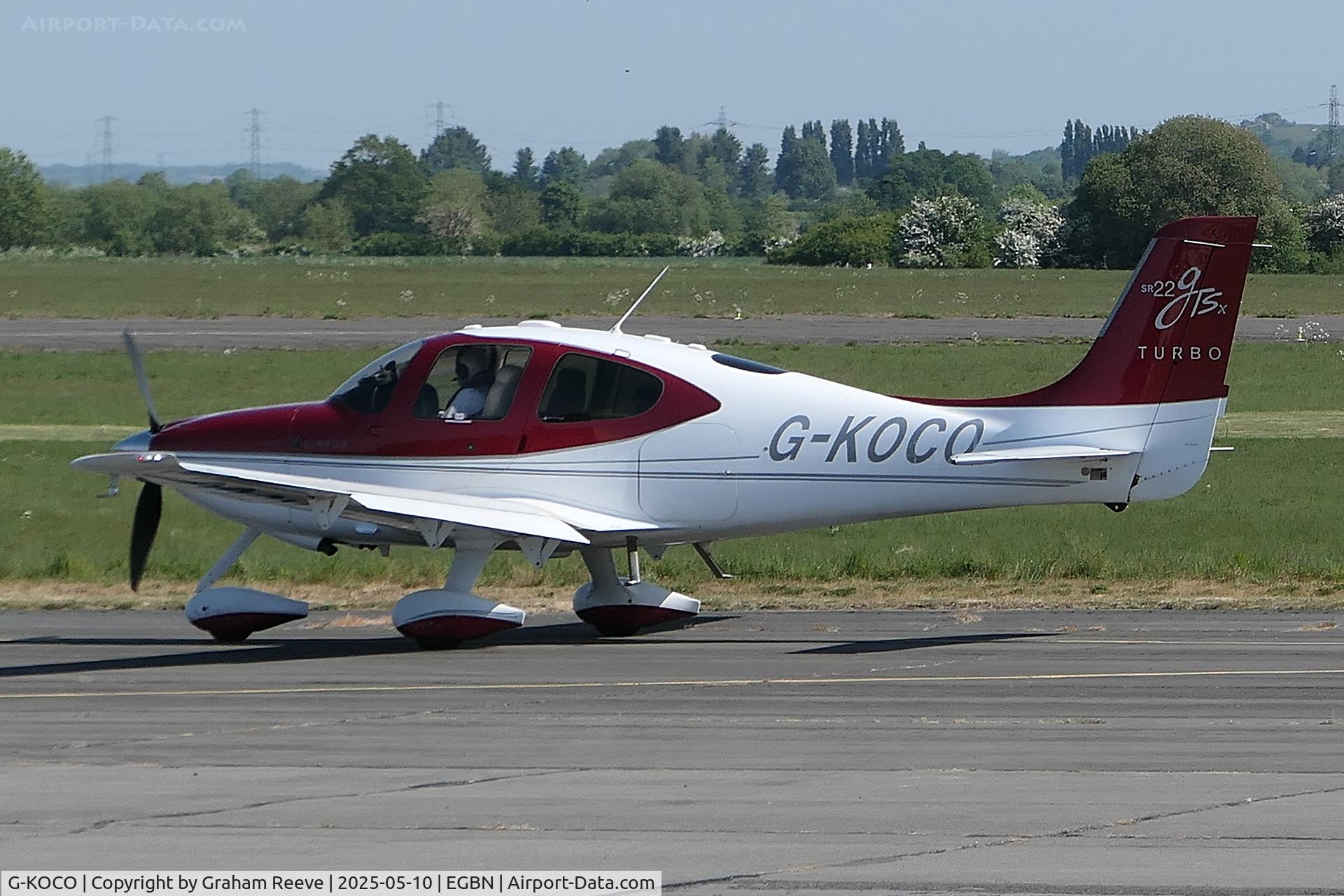 G-KOCO, 2009 Cirrus SR22 GTS Turbo C/N 3447, Departing from Tollerton.