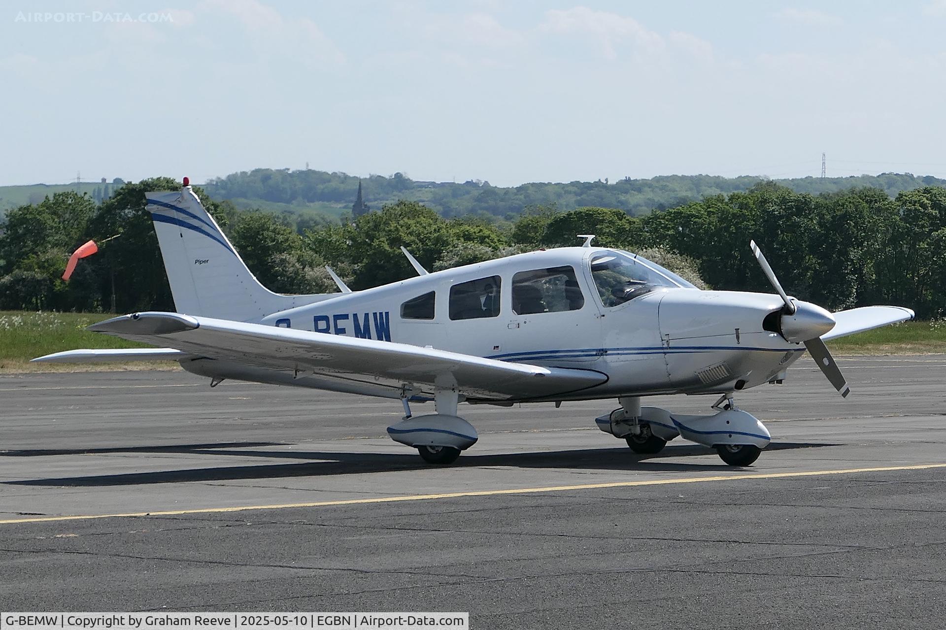 G-BEMW, 1976 Piper PA-28-181 Cherokee Archer II C/N 28-7790243, Parked at Tollerton.