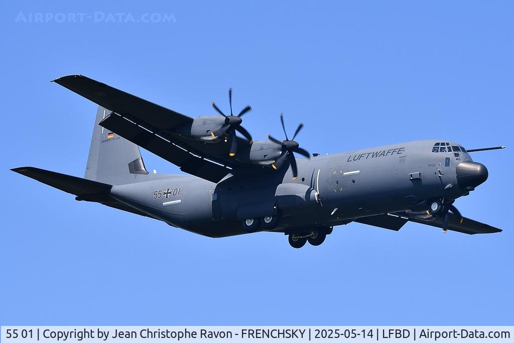 55 01, 2021 Lockheed Martin C-130J-30 Super Hercules C/N 382-5930, GAF5930 Bordeaux - Bordeaux
