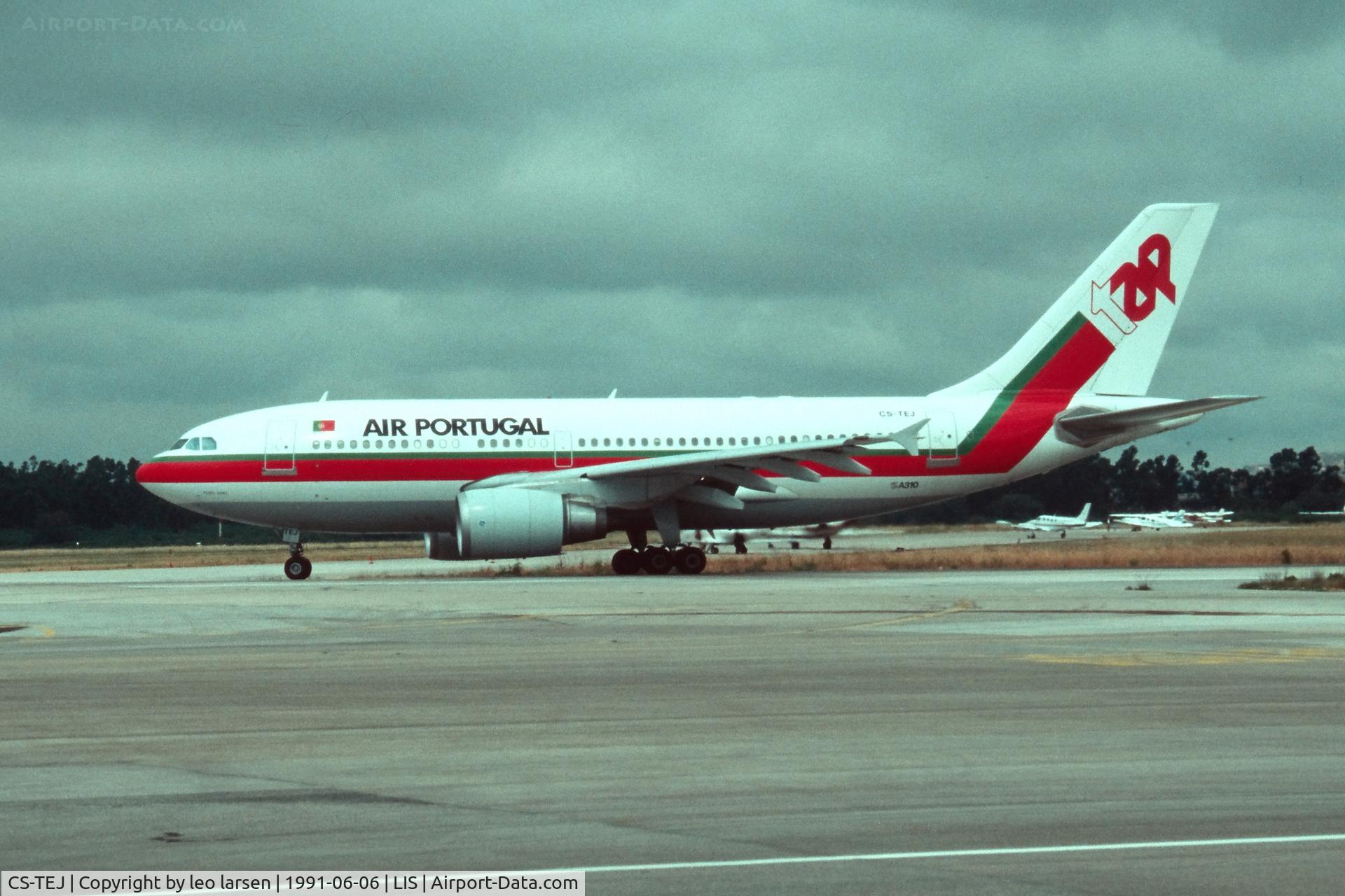 CS-TEJ, 1988 Airbus A310-304 C/N 494, Lisbon 6.6.1991