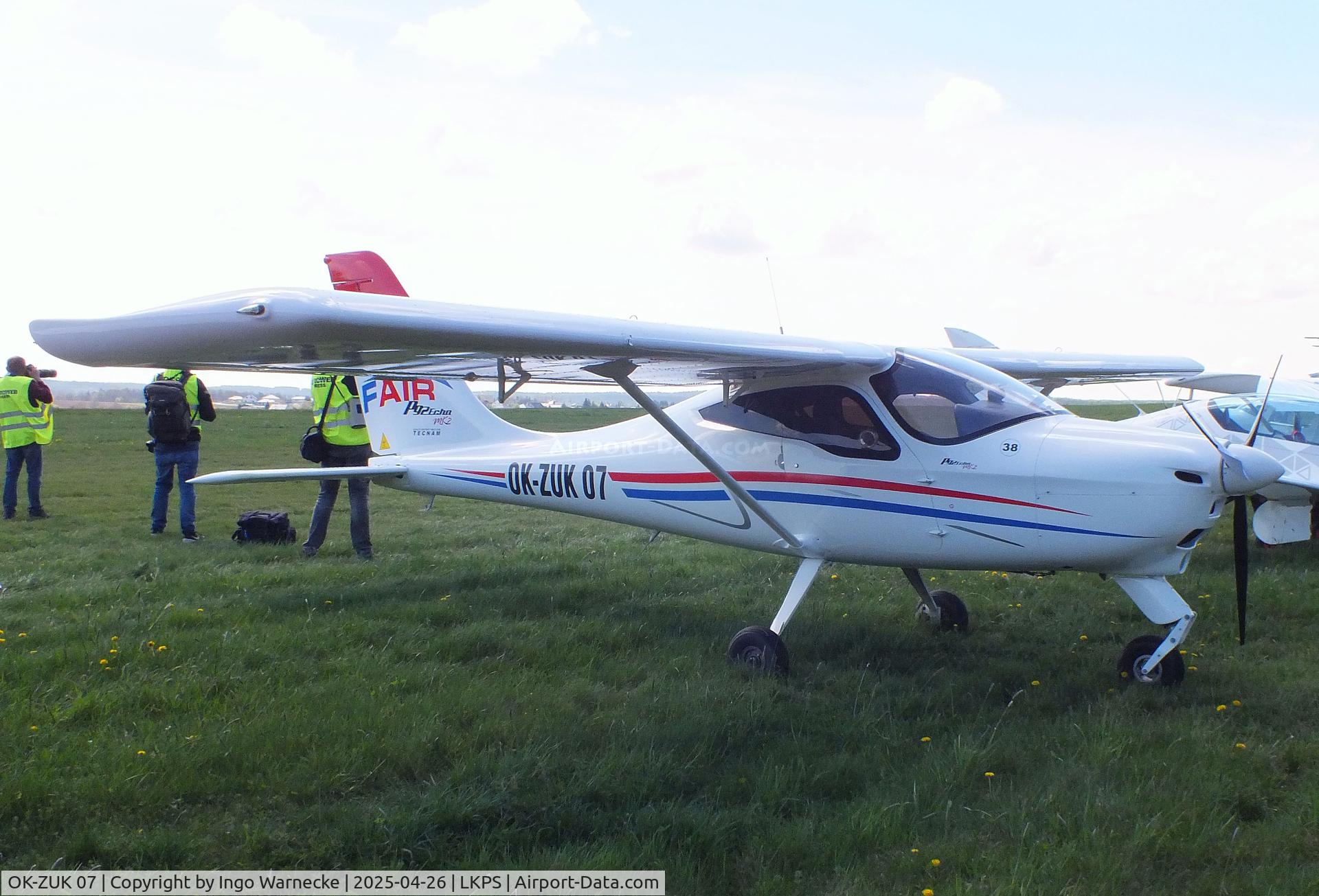 OK-ZUK 07, Tecnam P-92 Echo Mk.II C/N 1627, Tecnam P-92 Echo Mk II at the 2025 Plasy Den ve vzduchu airshow
