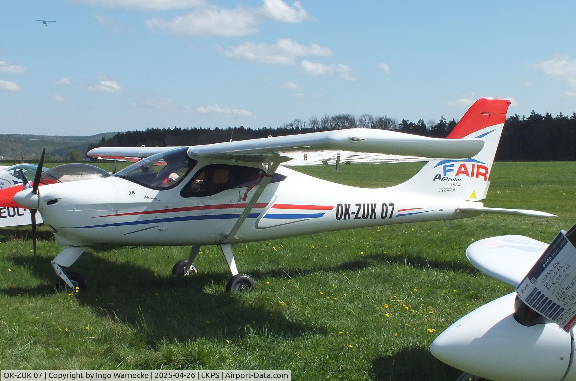 OK-ZUK 07, Tecnam P-92 Echo Mk.II C/N 1627, Tecnam P-92 Echo Mk II at the 2025 Plasy Den ve vzduchu airshow