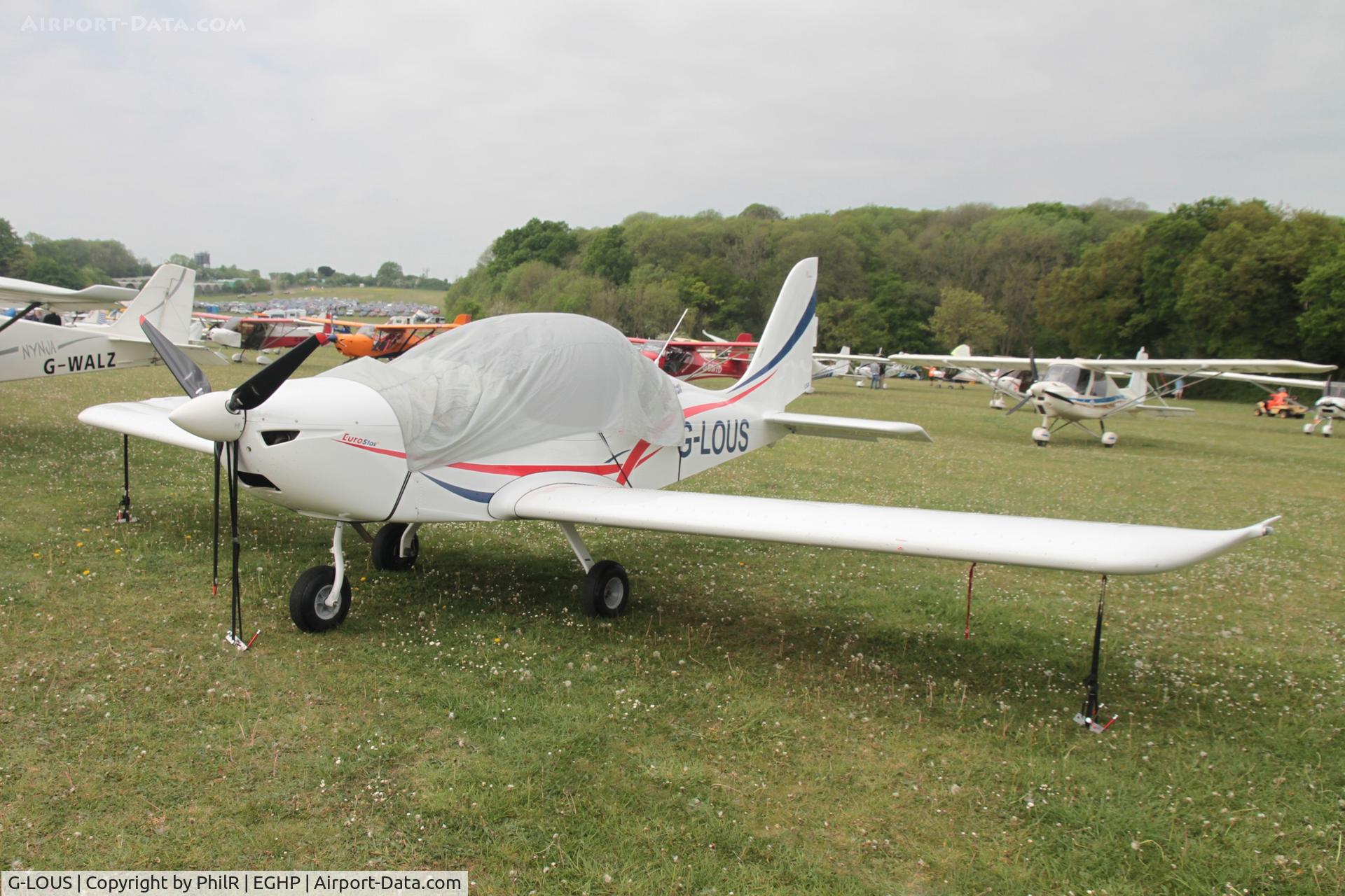G-LOUS, 2016 Evektor EV-97 Eurostar SL C/N 2016-4234, G-LOUS 2016 Light Sport Aviation Ltd EV-97 Eurostar SL Microlight Popham Microlight Fly In 