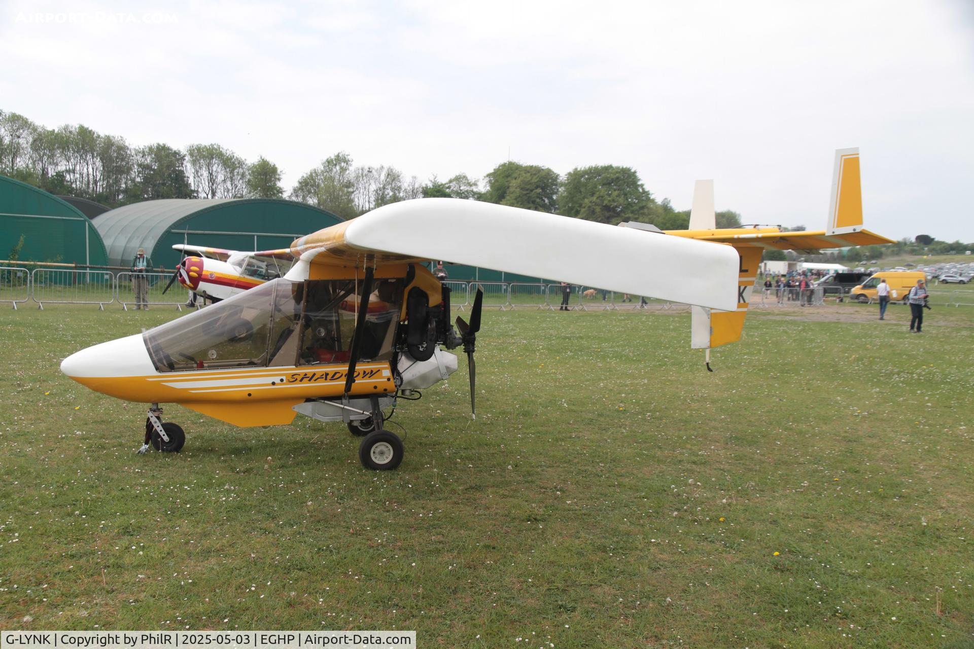 G-LYNK, 1998 CFM Shadow Series DD C/N 303-DD, G-LYNK 1998 CFM Shadow Series DD (Modofied) Popham Microlight Fly In