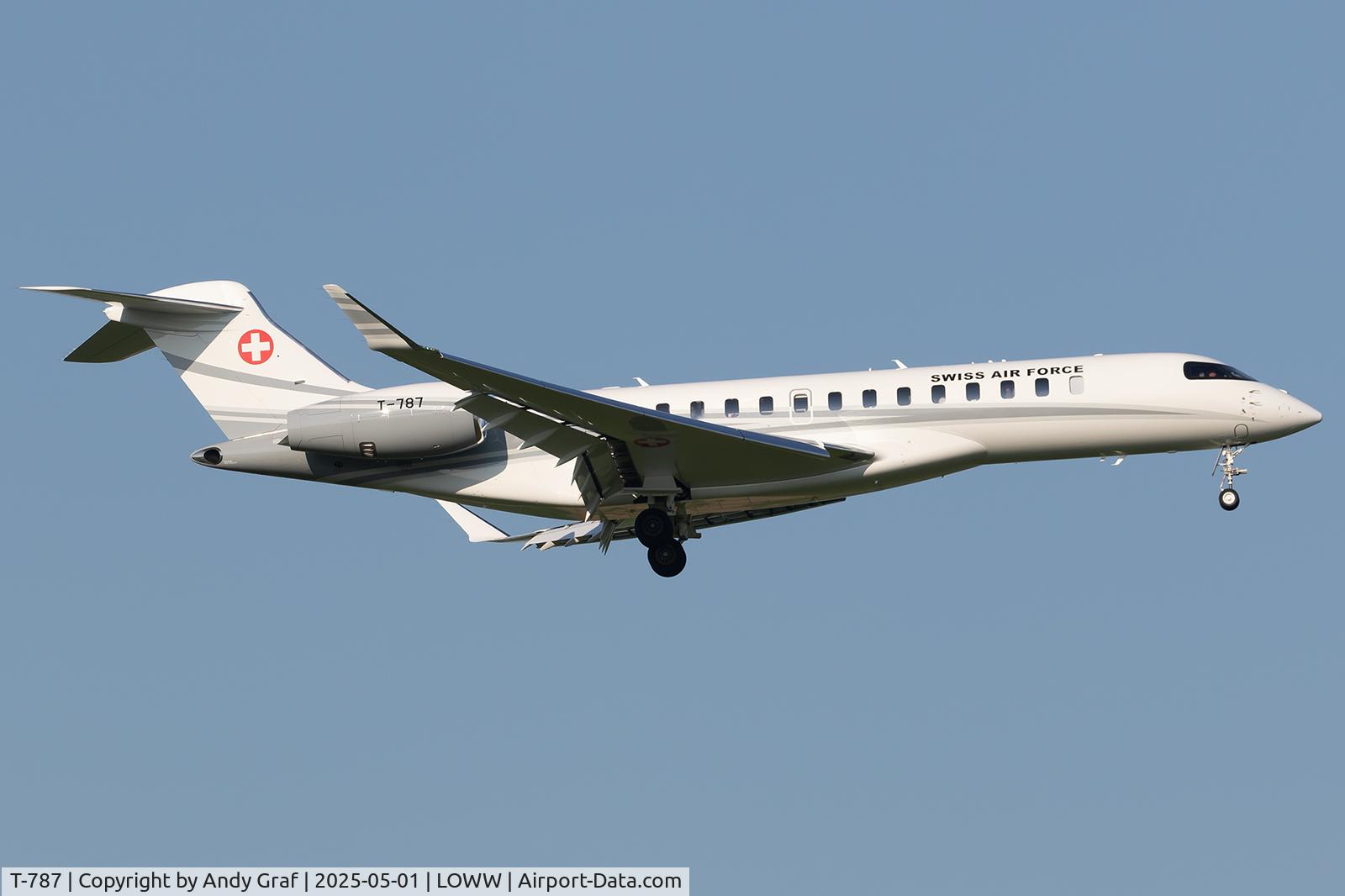 T-787, 2024 Bombardier Global 7500 (BD-700-2A12) C/N 70208, Swiss Air Force BD7500